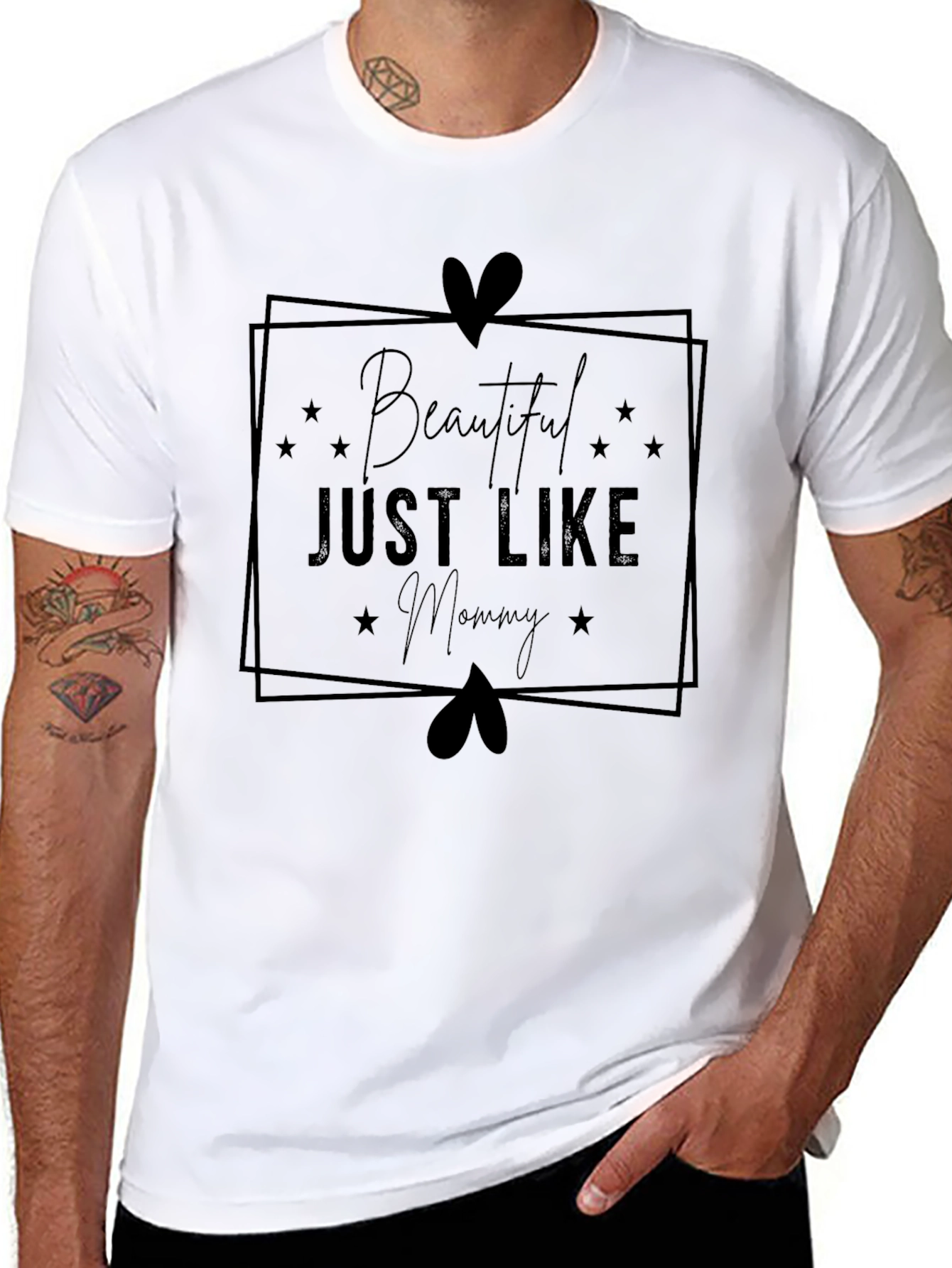 Beautiful Just Like Mommy Black T-Shirt