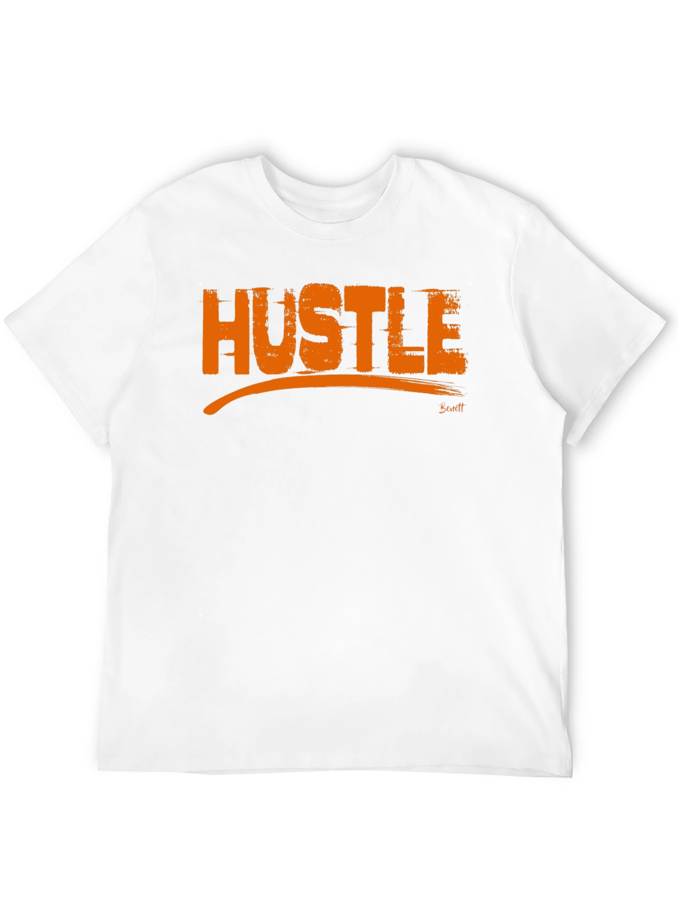 Hustle Graphic Tee - Mens Black Cotton T-Shirt