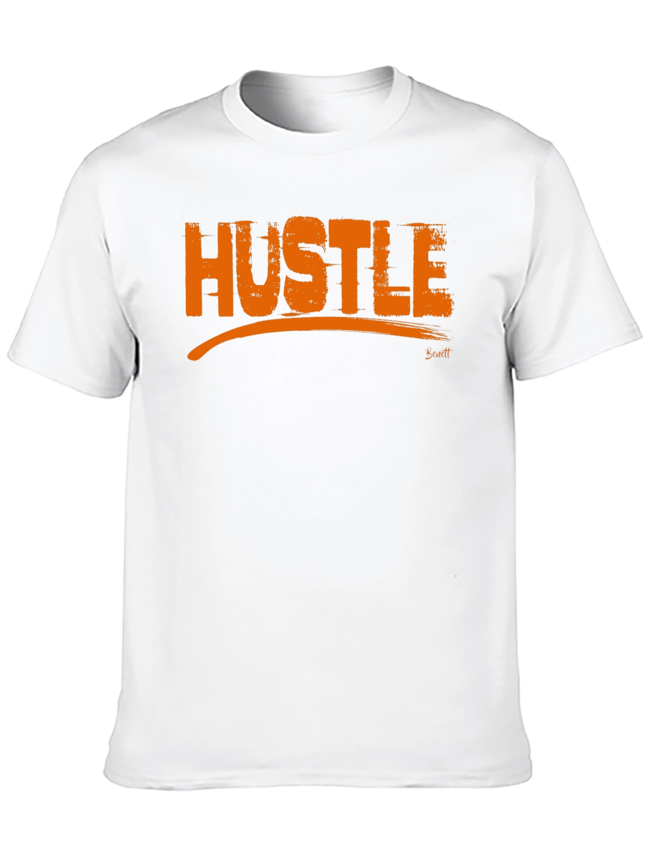 Hustle Graphic Tee - Mens Black Cotton T-Shirt