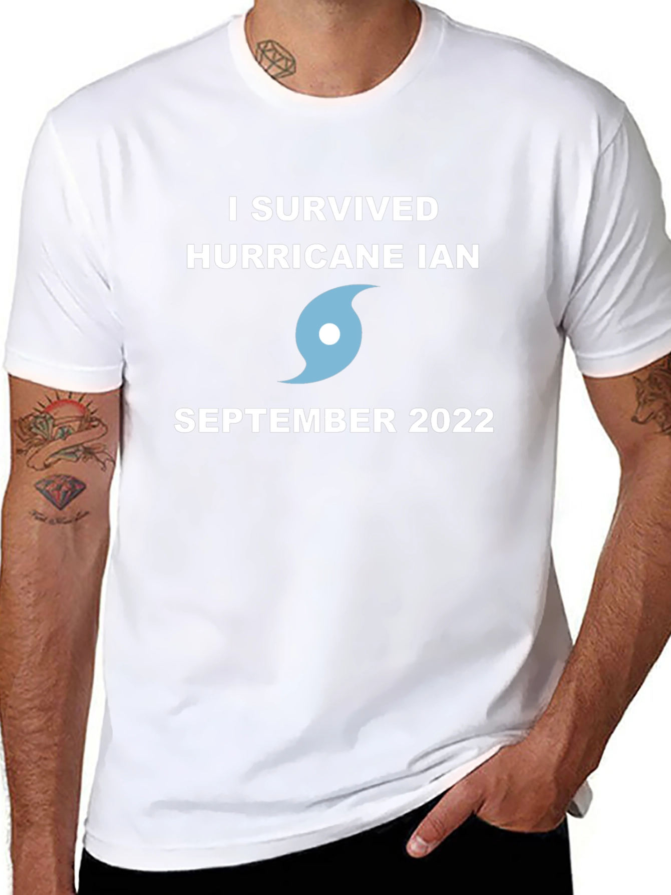 I Survived Hurricane Ian Black T-Shirt
