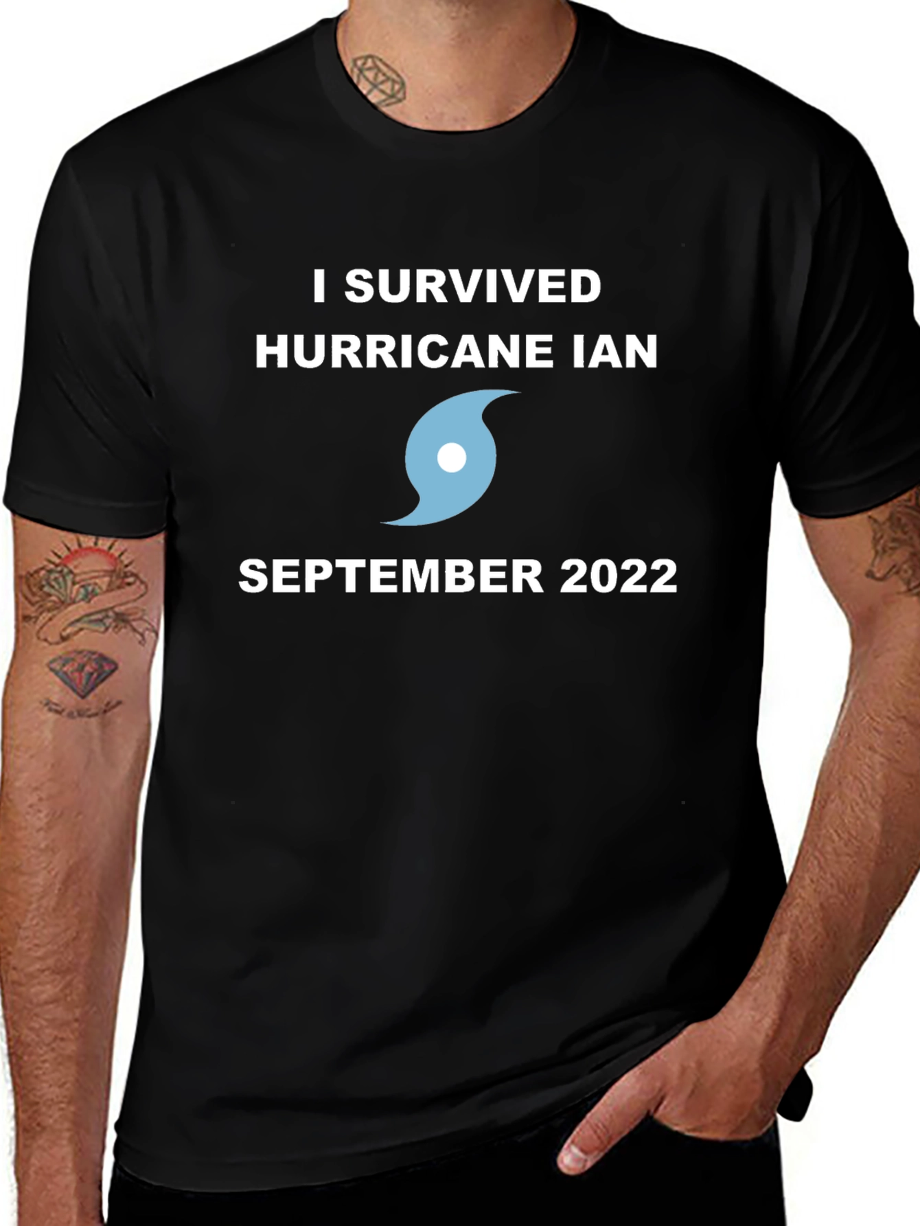 I Survived Hurricane Ian Black T-Shirt