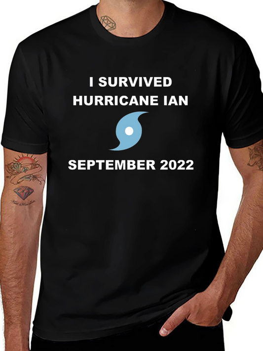 I Survived Hurricane Ian Black T-Shirt