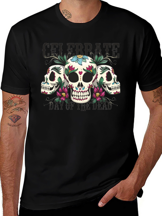 Day of the Dead Sugar Skull Graphic Tee