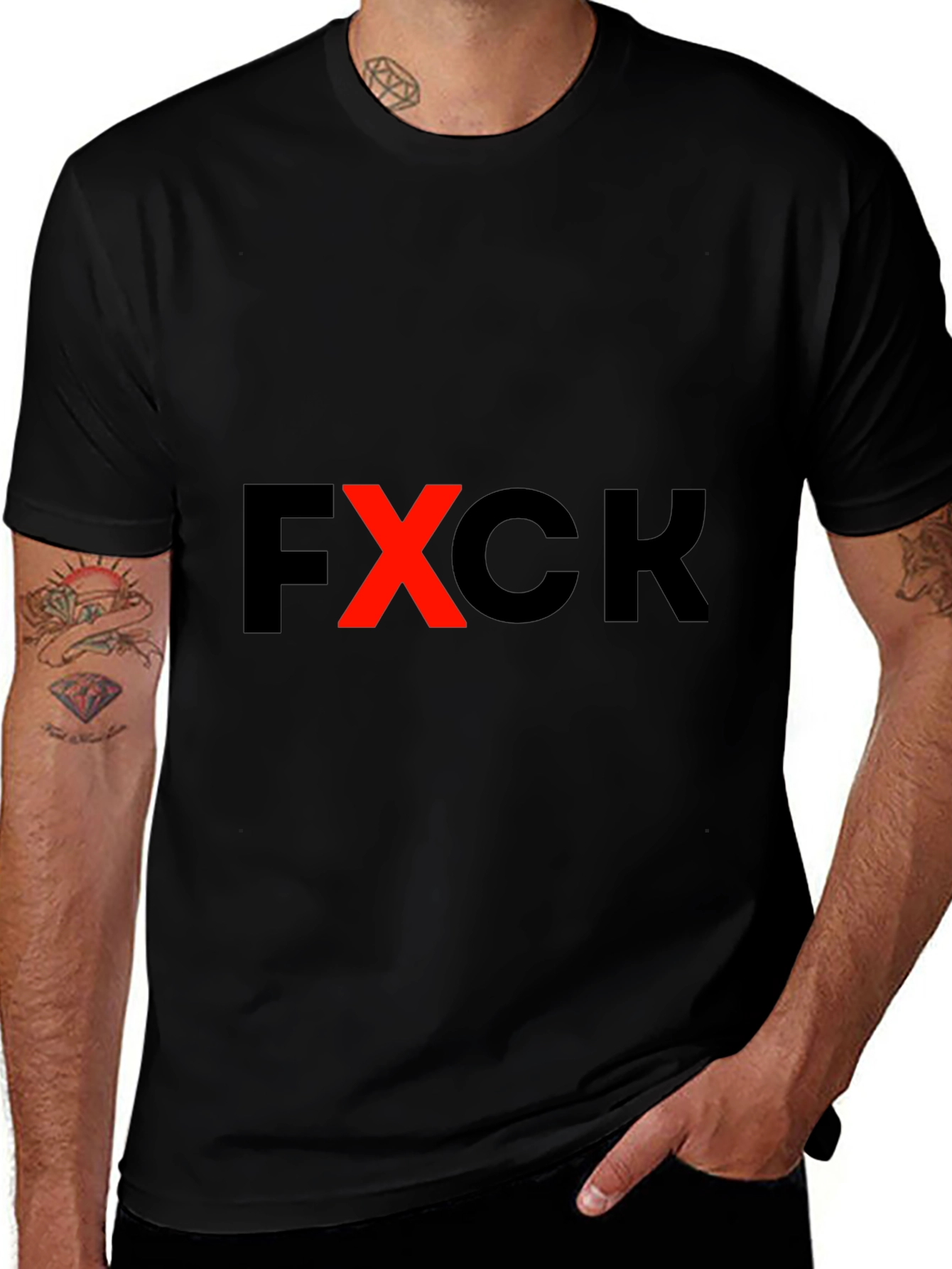 FXCK Graphic Tee - Edgy Black T-Shirt