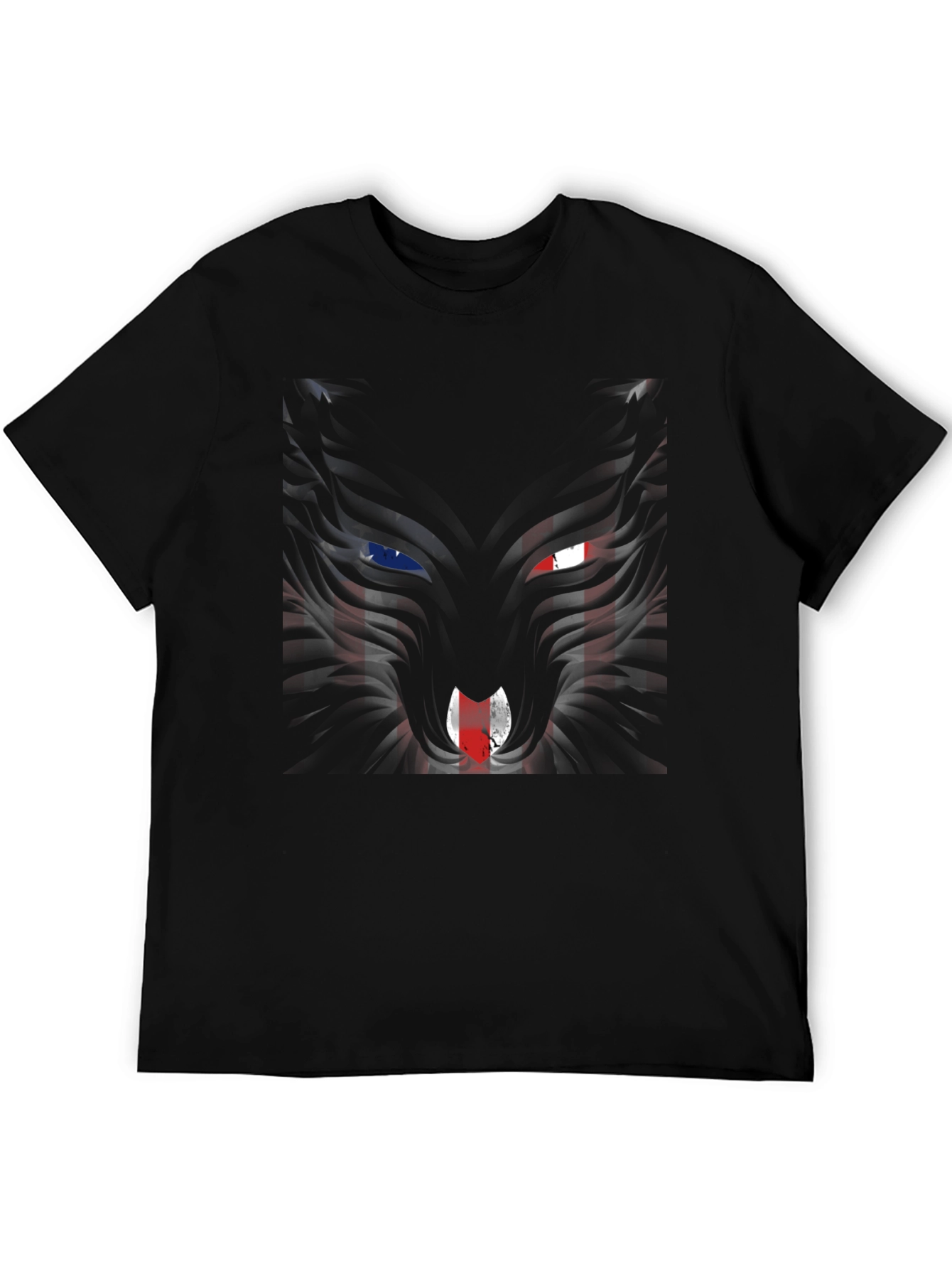 Patriotic Wolf Graphic Tee