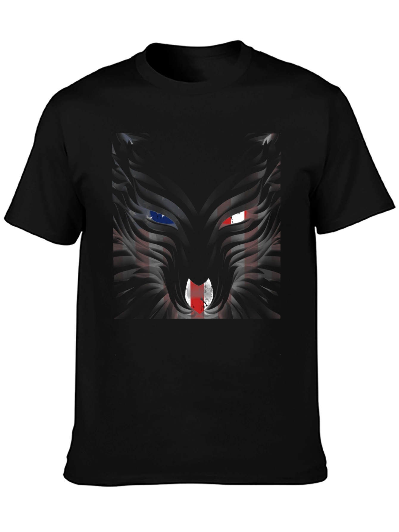 Patriotic Wolf Graphic Tee