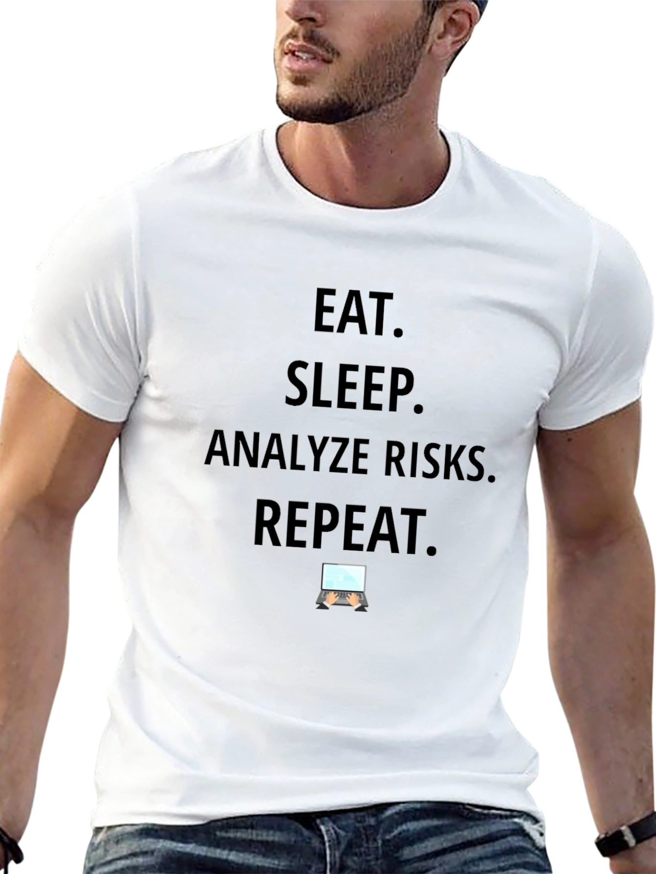 Eat Sleep Analyze Risks Repeat T-Shirt