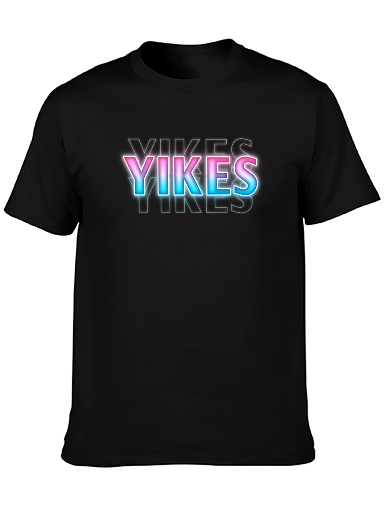 YIKES Graphic Tee - Retro Neon Style
