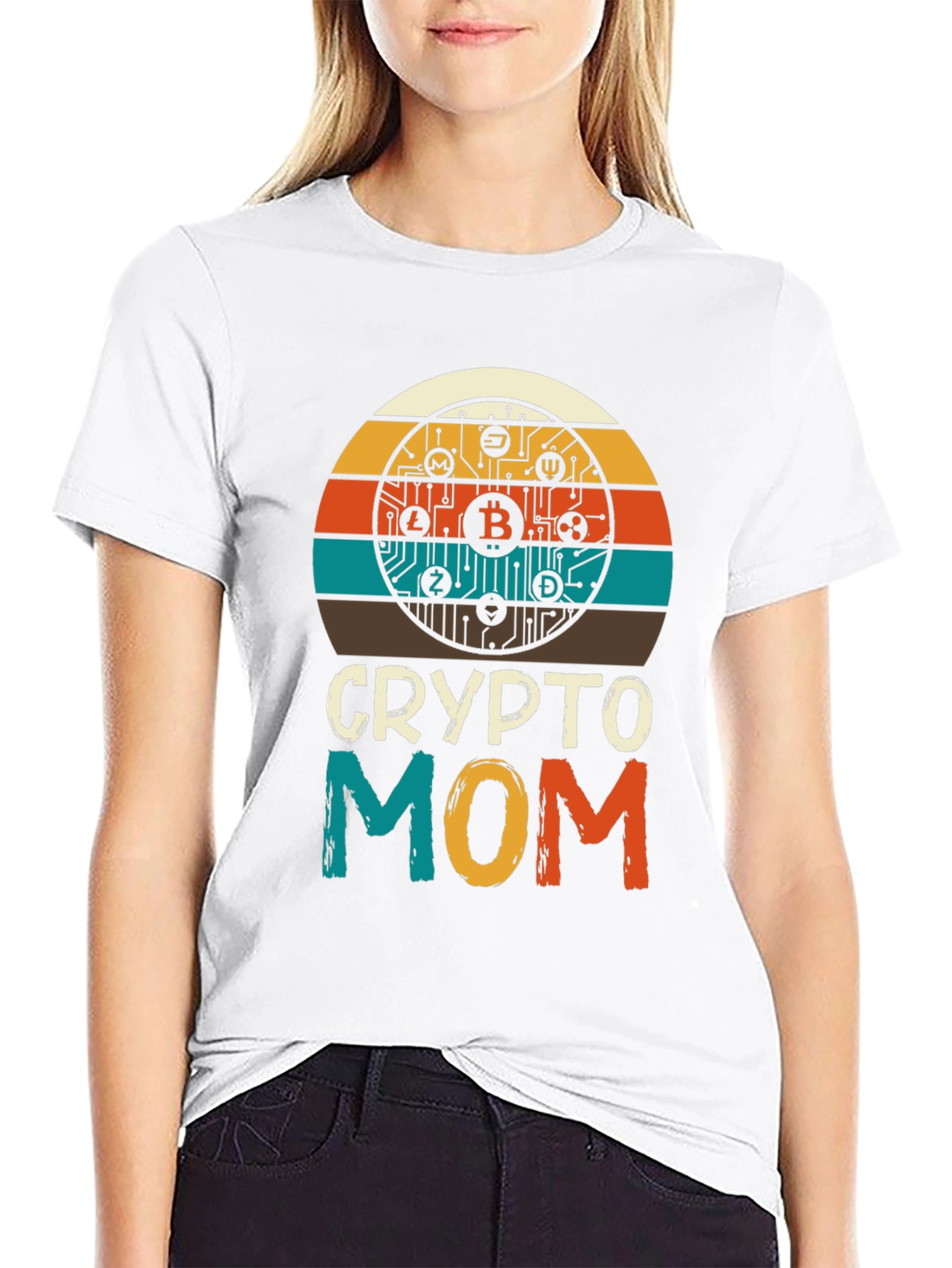 Crypto Mom T-Shirt - Bitcoin Lover Gift