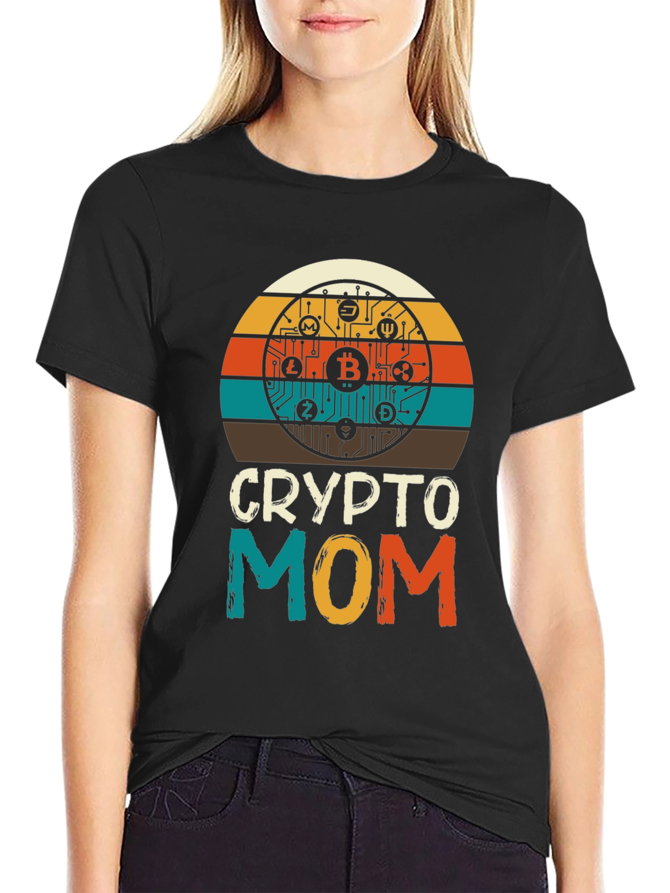 Crypto Mom T-Shirt - Bitcoin Lover Gift