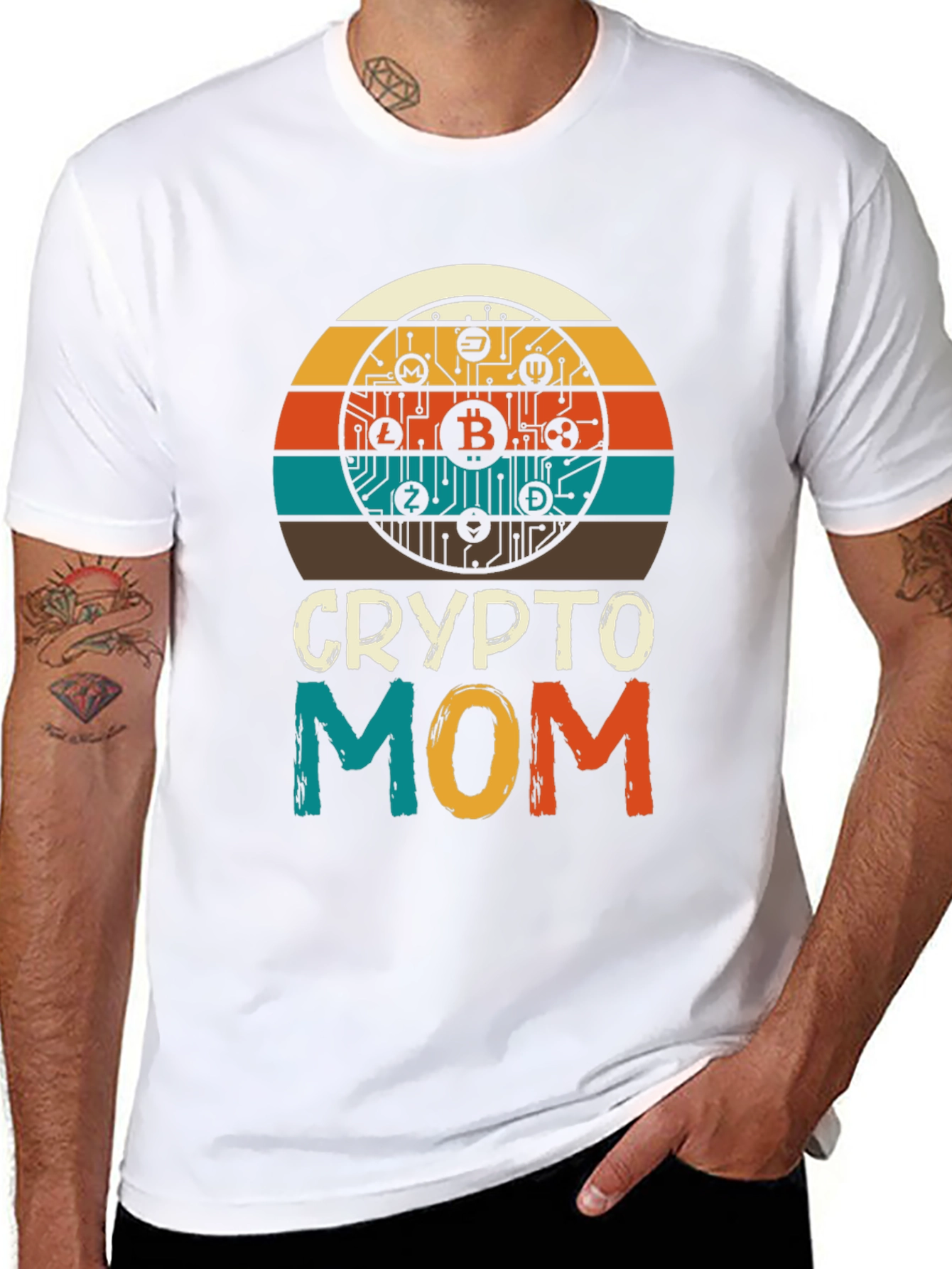 Crypto Mom T-Shirt - Bitcoin Lover Gift