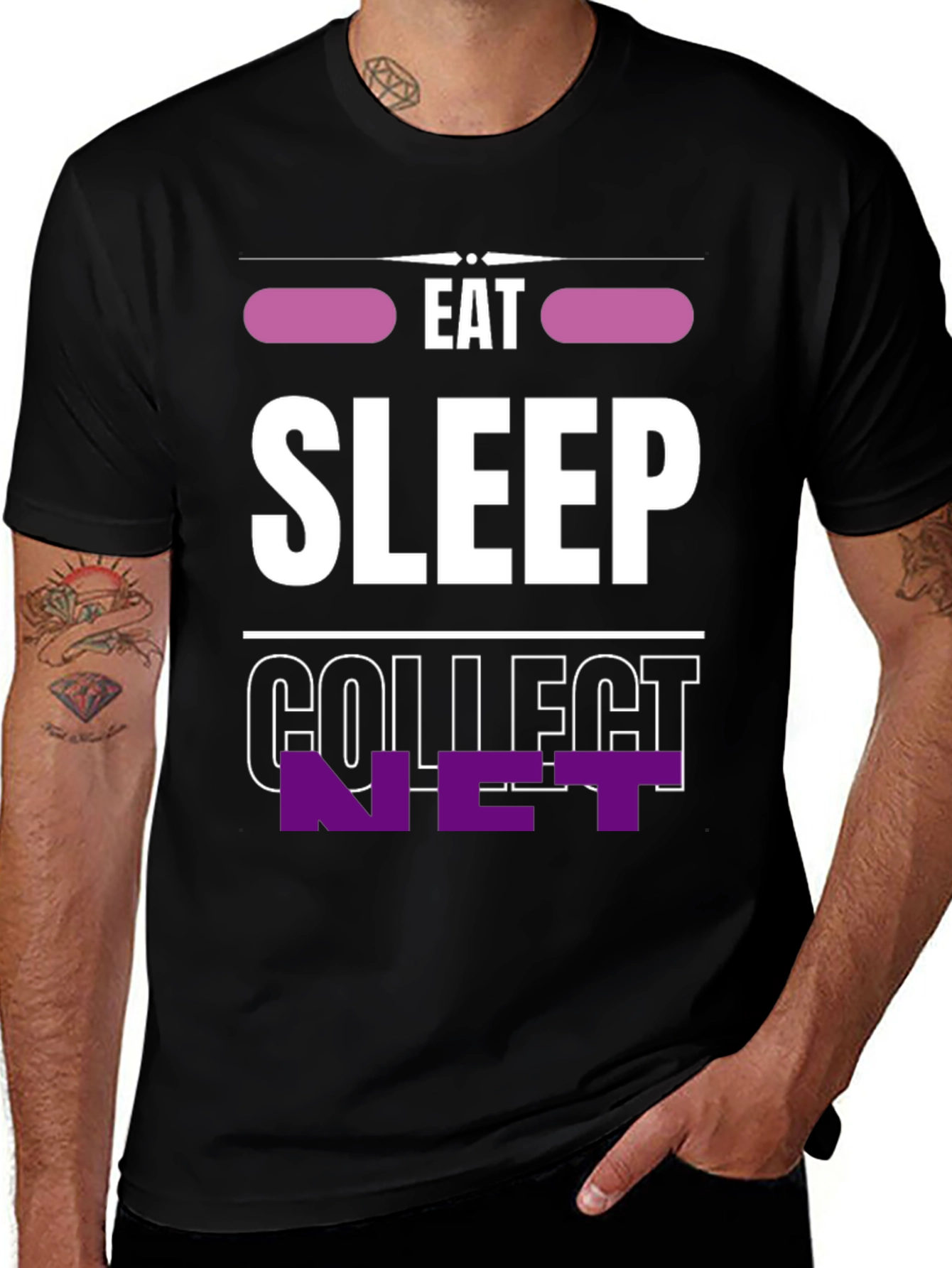 Eat Sleep Collect NFT T-Shirt - Cool Crypto Tee