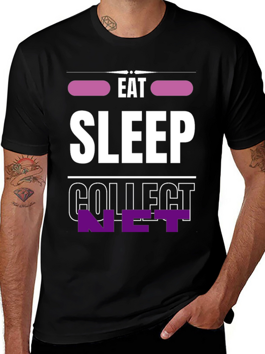 Eat Sleep Collect NFT T-Shirt - Cool Crypto Tee