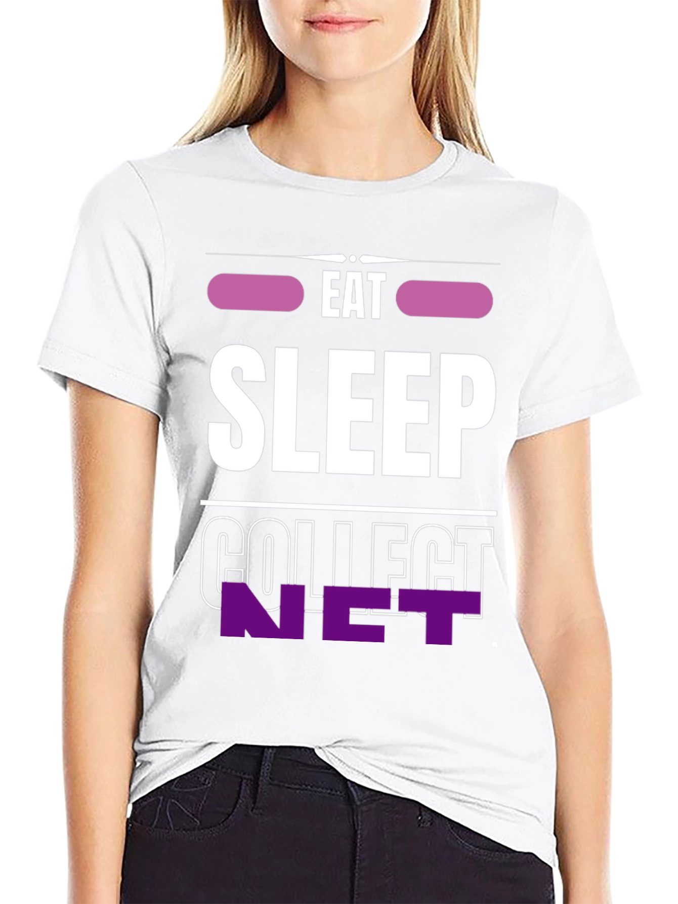 Eat Sleep Collect NFT T-Shirt - Cool Crypto Tee