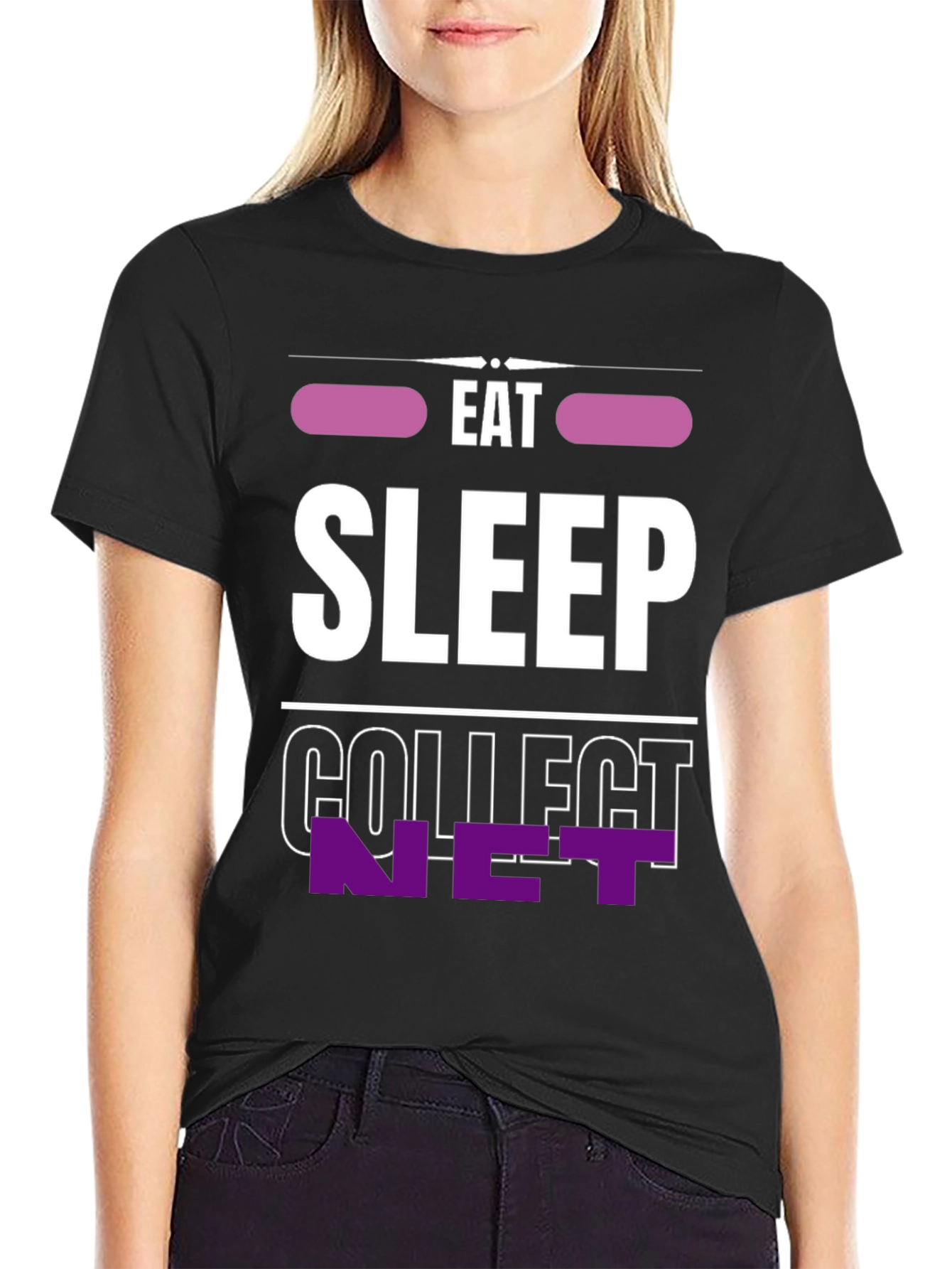 Eat Sleep Collect NFT T-Shirt - Cool Crypto Tee