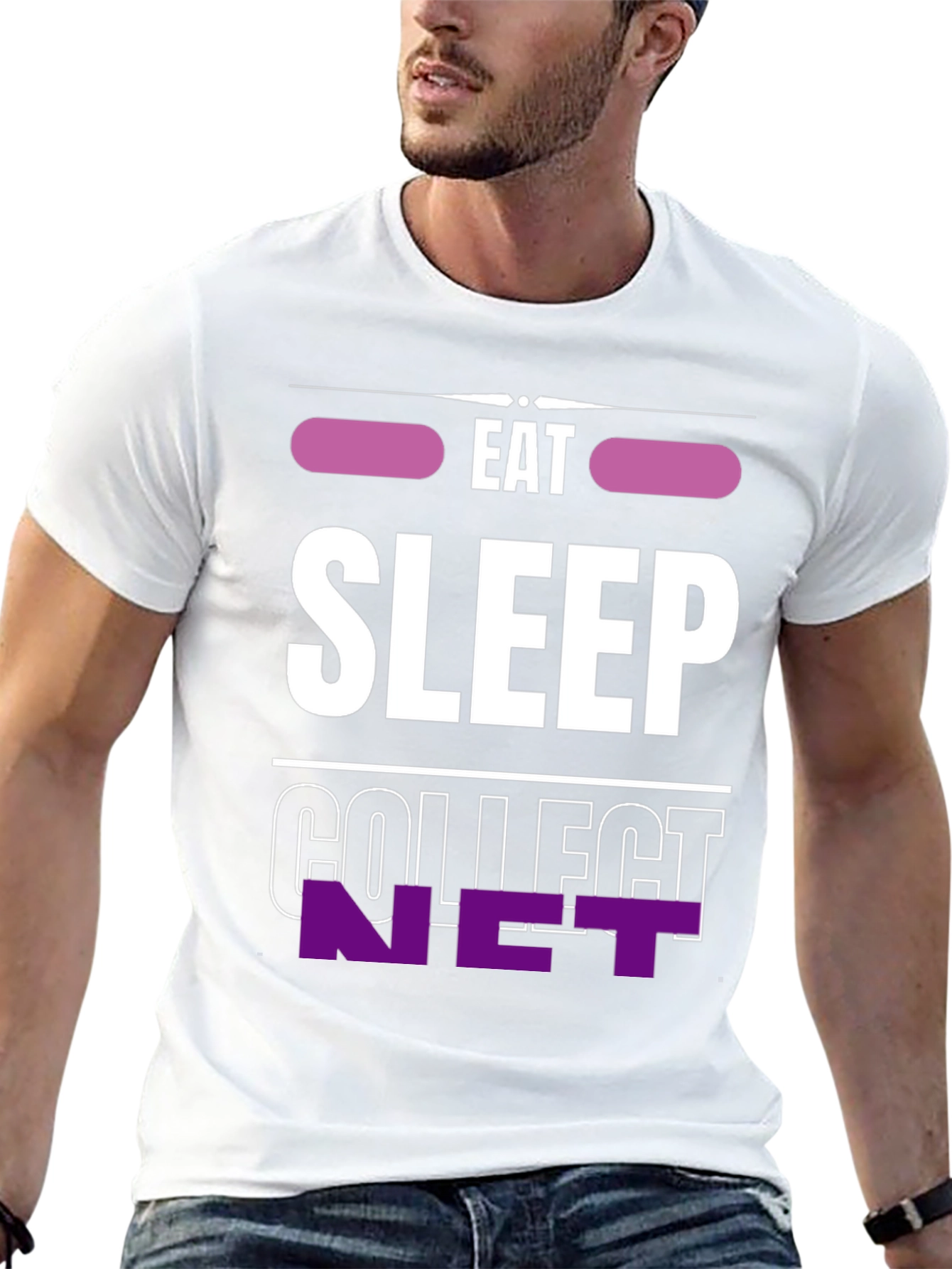 Eat Sleep Collect NFT T-Shirt - Cool Crypto Tee