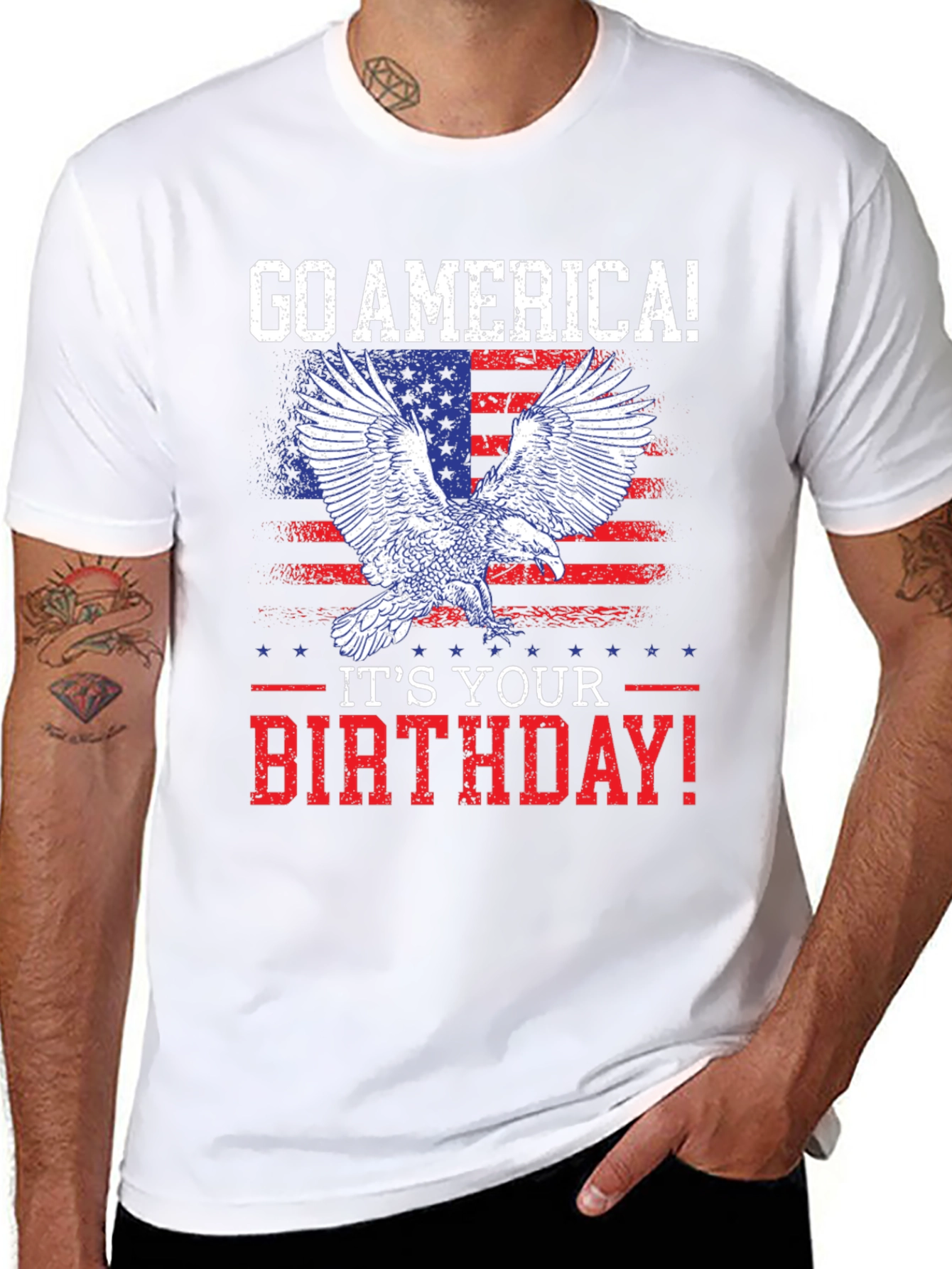 Go America! Eagle Patriotic Graphic Tee
