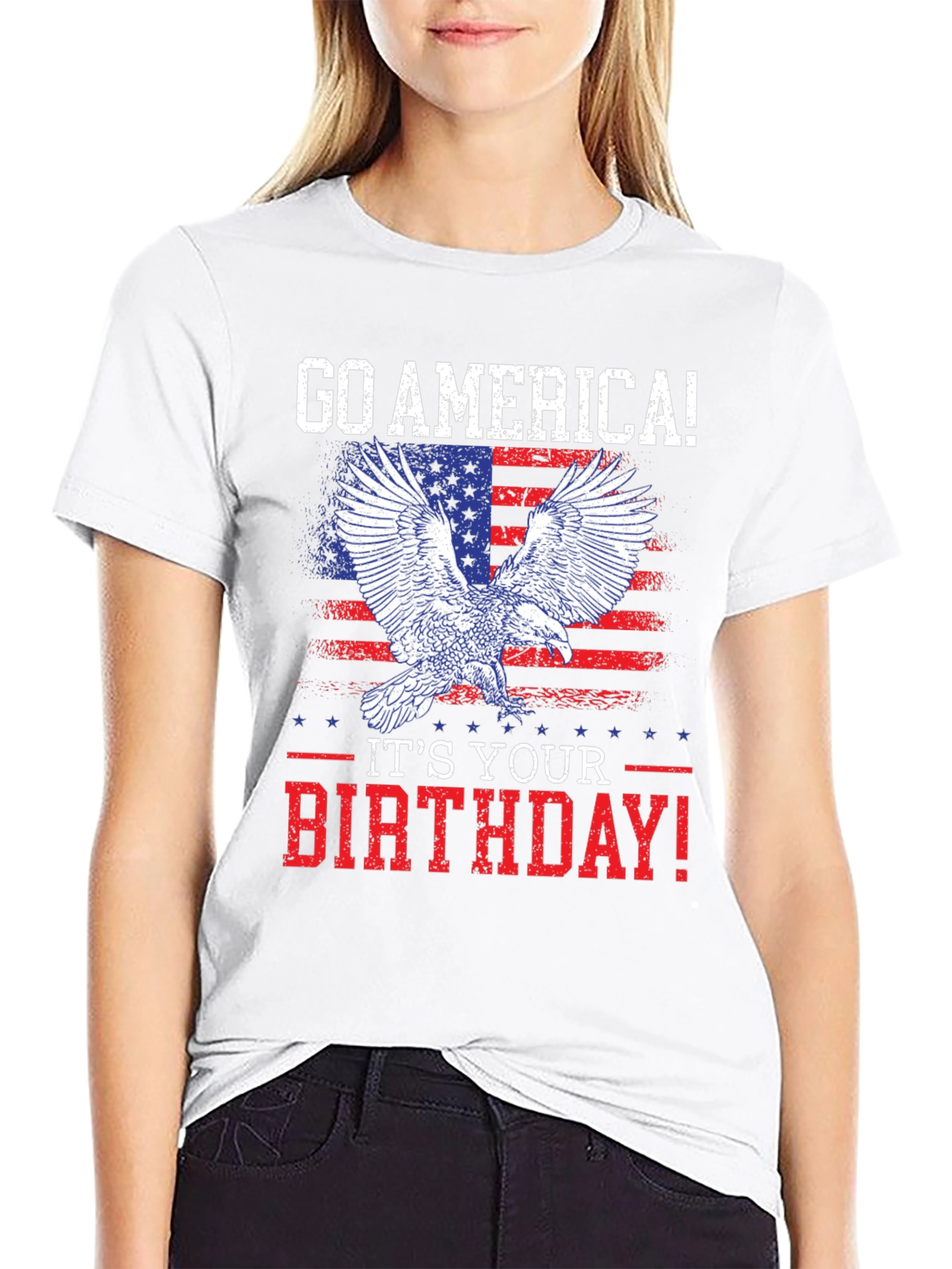 Go America! Eagle Patriotic Graphic Tee