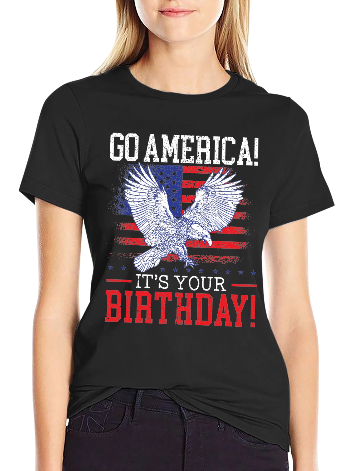 Go America! Eagle Patriotic Graphic Tee