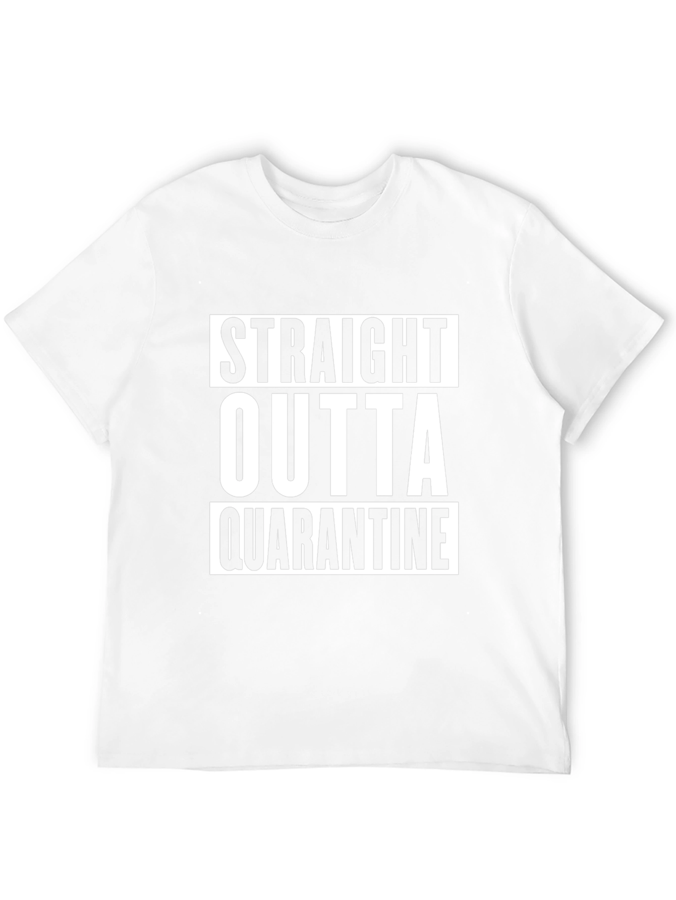 Straight Outta Quarantine Black T-Shirt