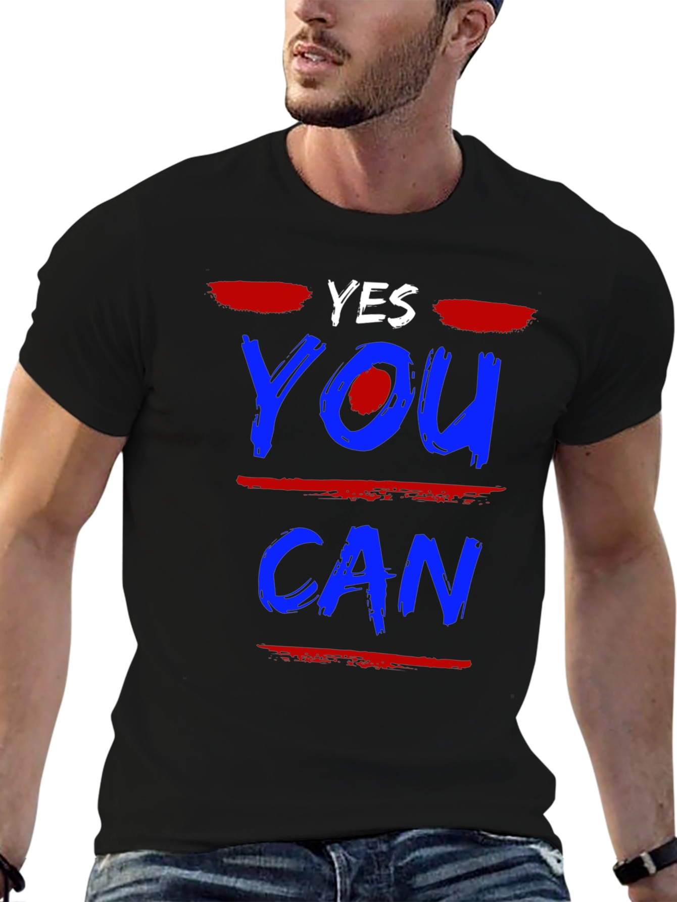 Yes You Can Graphic Tee - Motivational T-Shirt