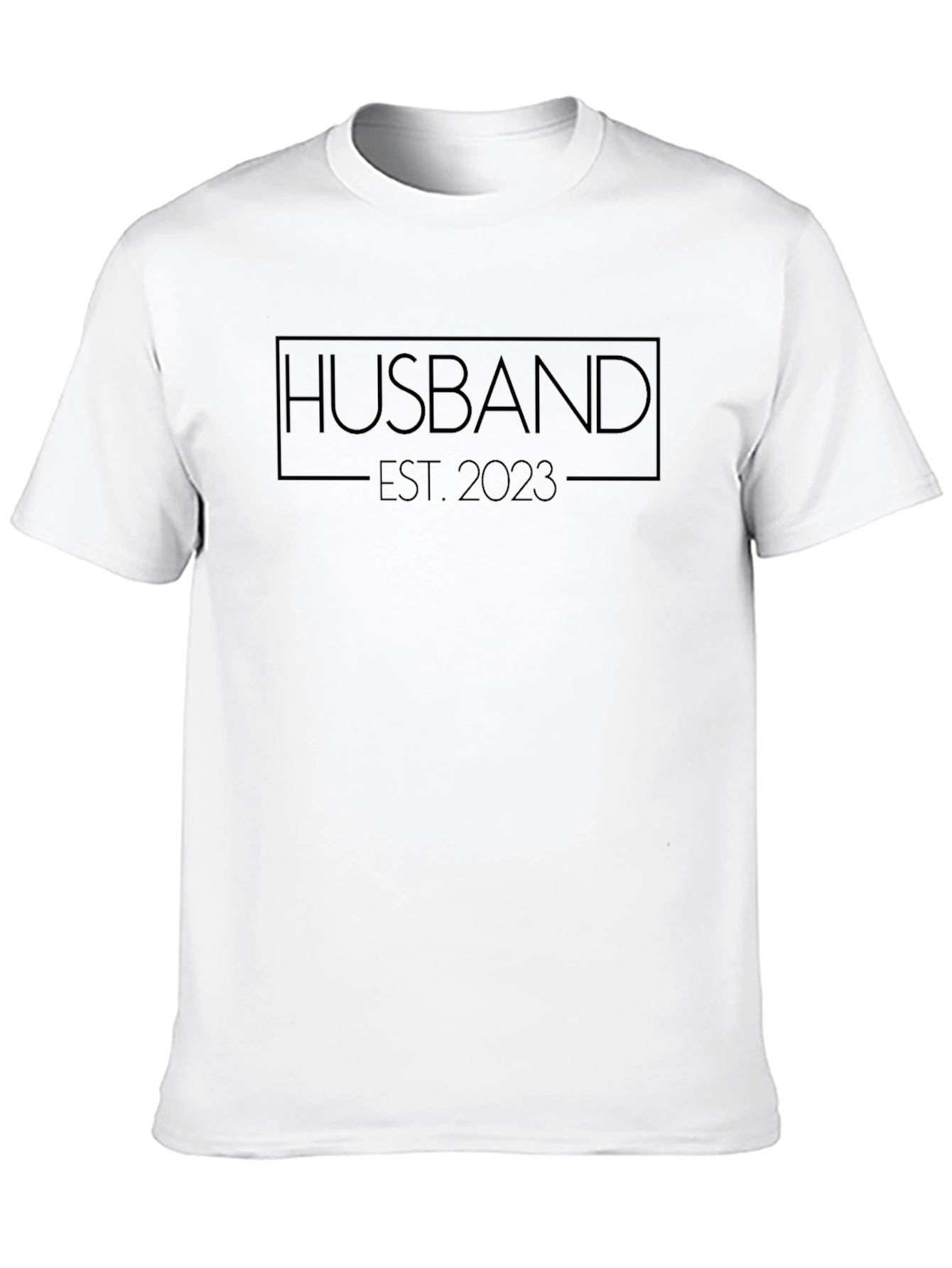Husband Est. 2023 Black T-Shirt