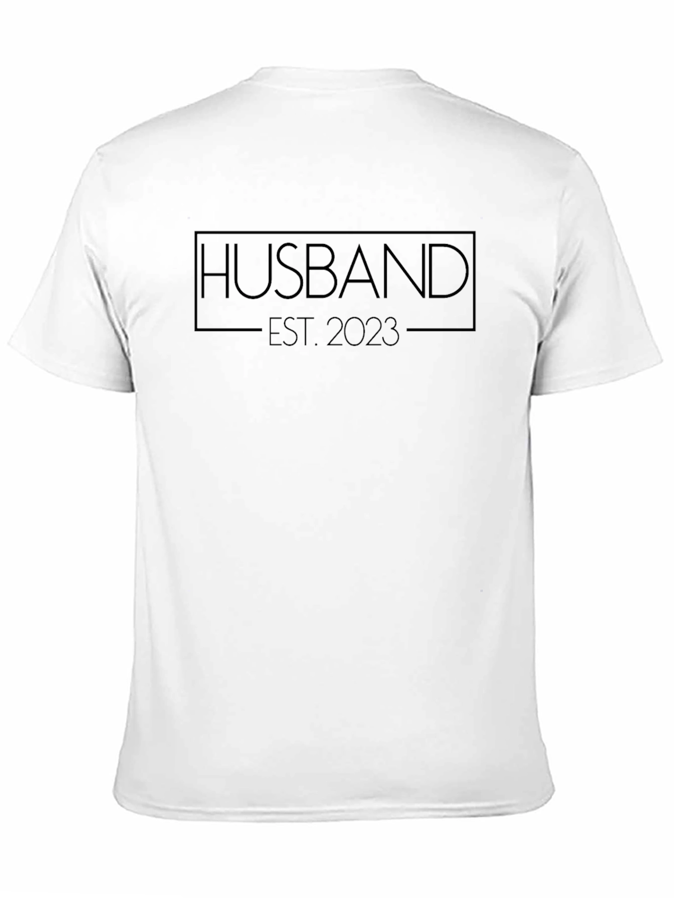 Husband Est. 2023 Black T-Shirt