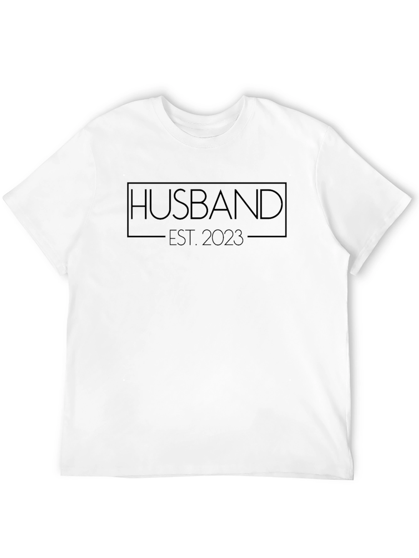 Husband Est. 2023 Black T-Shirt