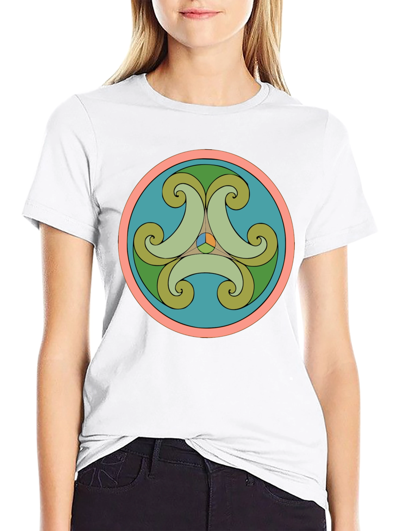 Geometric Circle Design T-Shirt