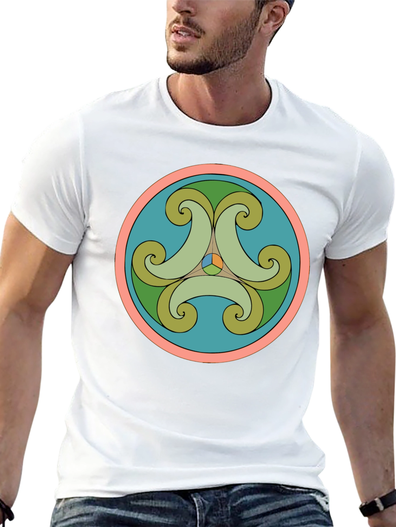 Geometric Circle Design T-Shirt