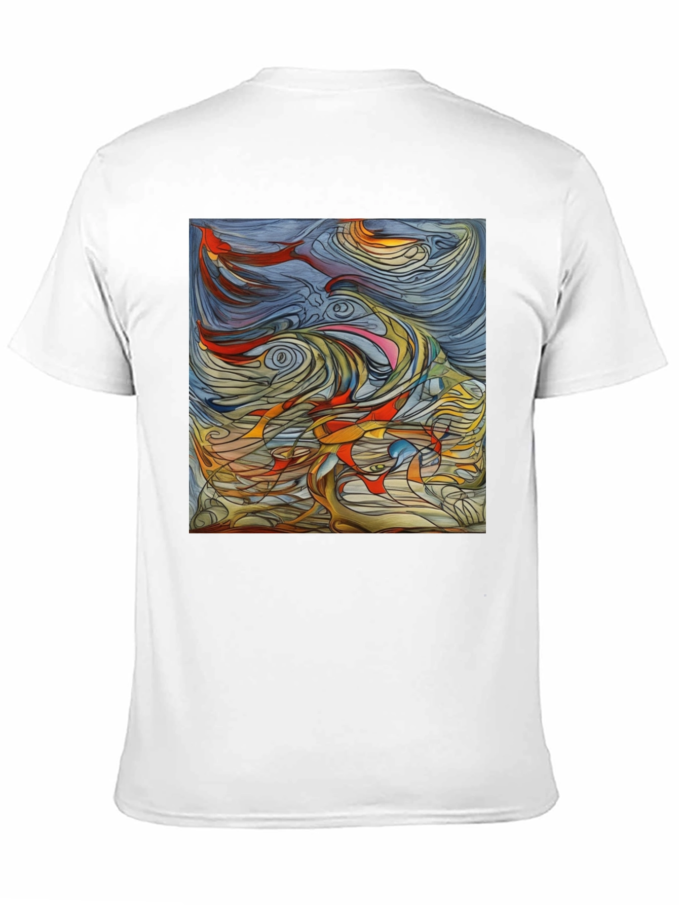Abstract Art Graphic Tee - Black Unisex T-Shirt