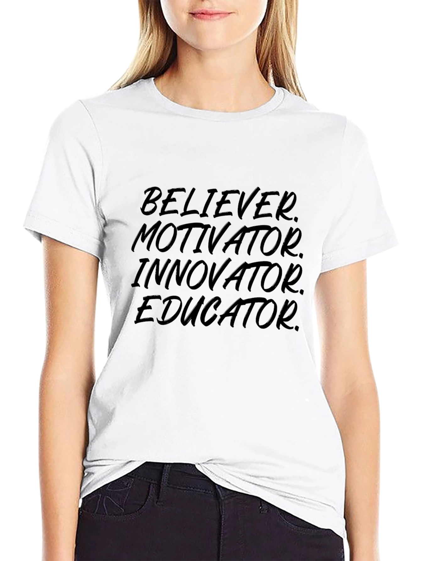 Believer Motivator Educator Mens Tee