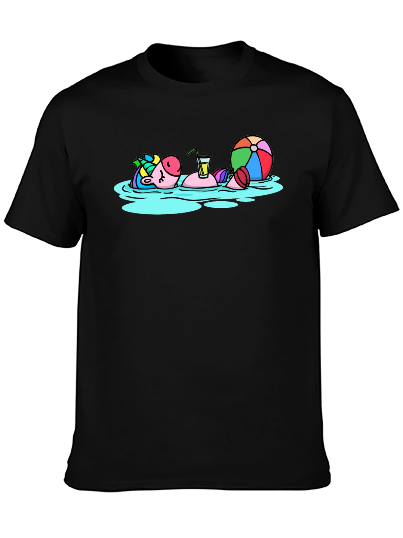 Relaxing Unicorn T-Shirt - Summer Vibes