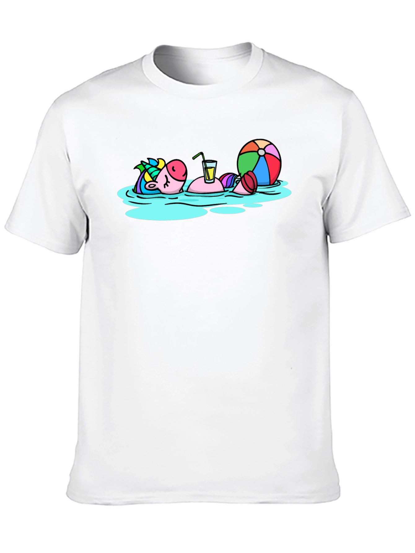 Relaxing Unicorn T-Shirt - Summer Vibes