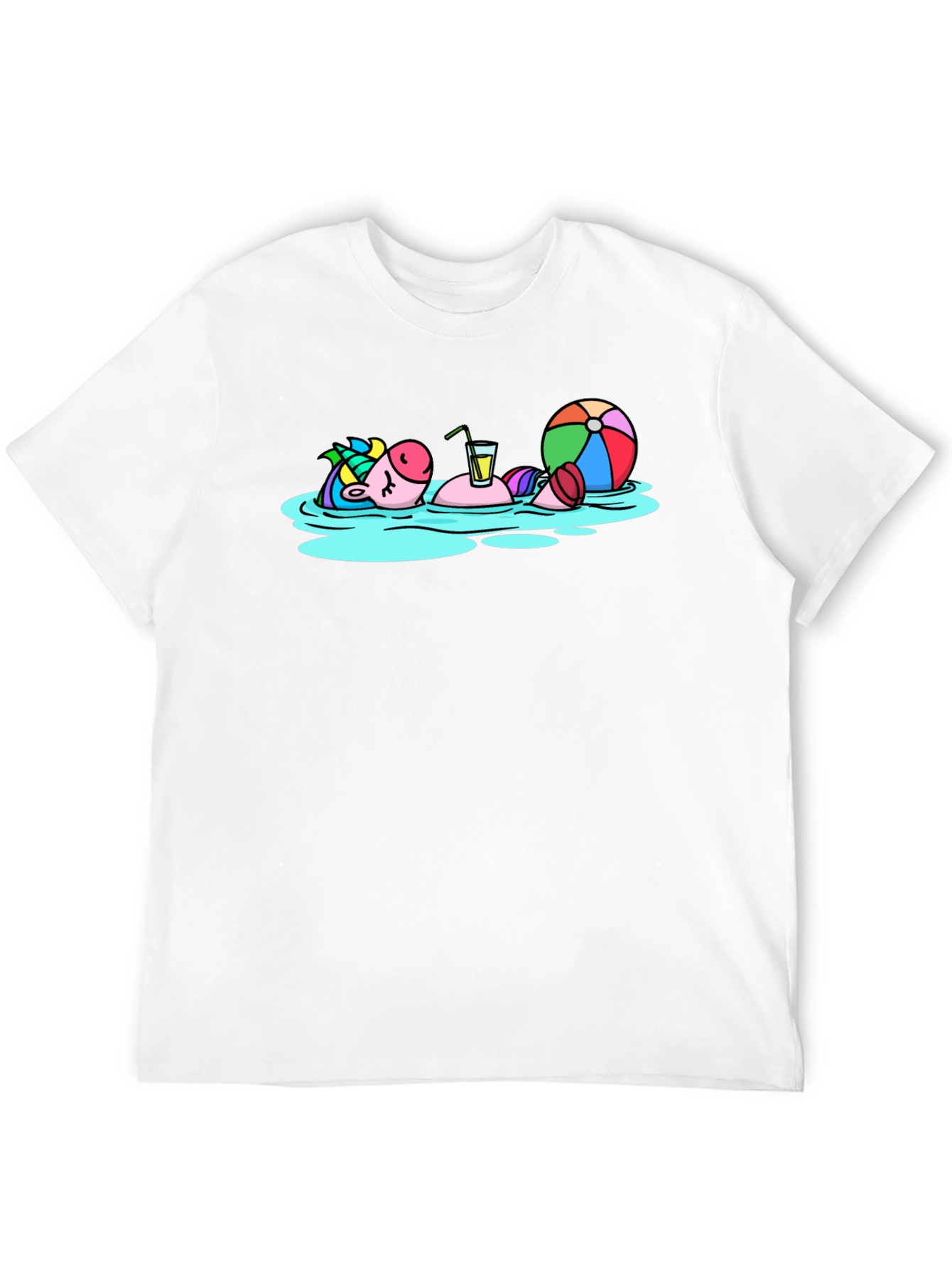 Relaxing Unicorn T-Shirt - Summer Vibes