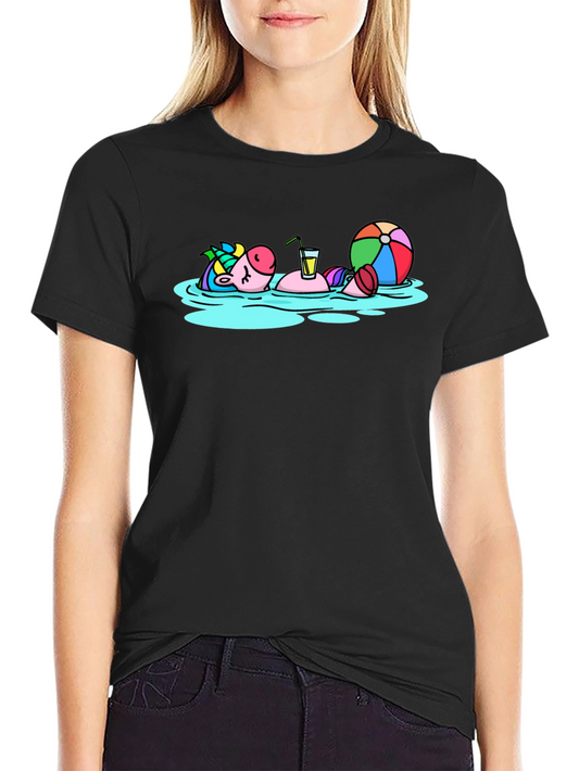 Relaxing Unicorn T-Shirt - Summer Vibes