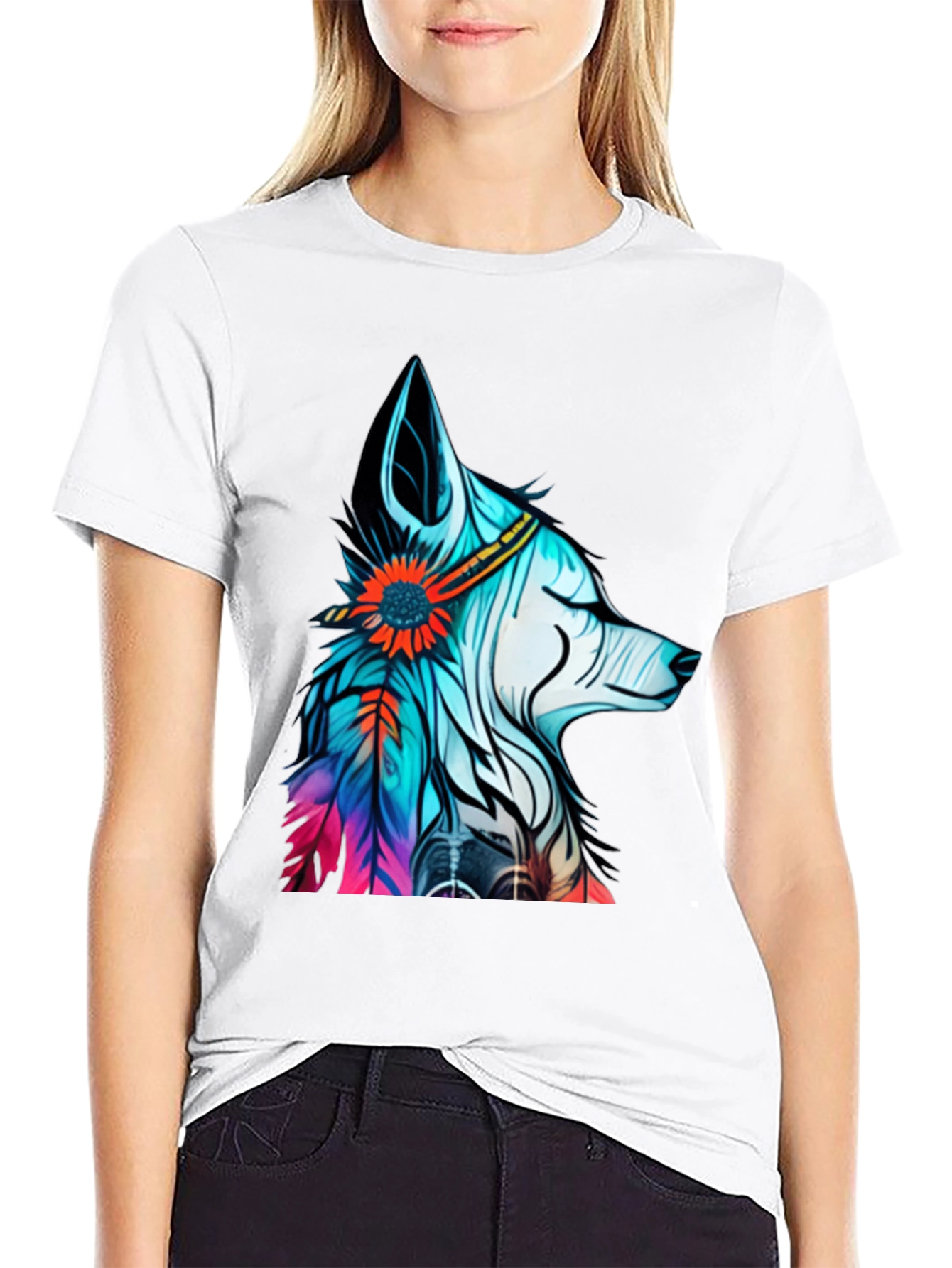 Wolf Dreamcatcher Graphic Tee
