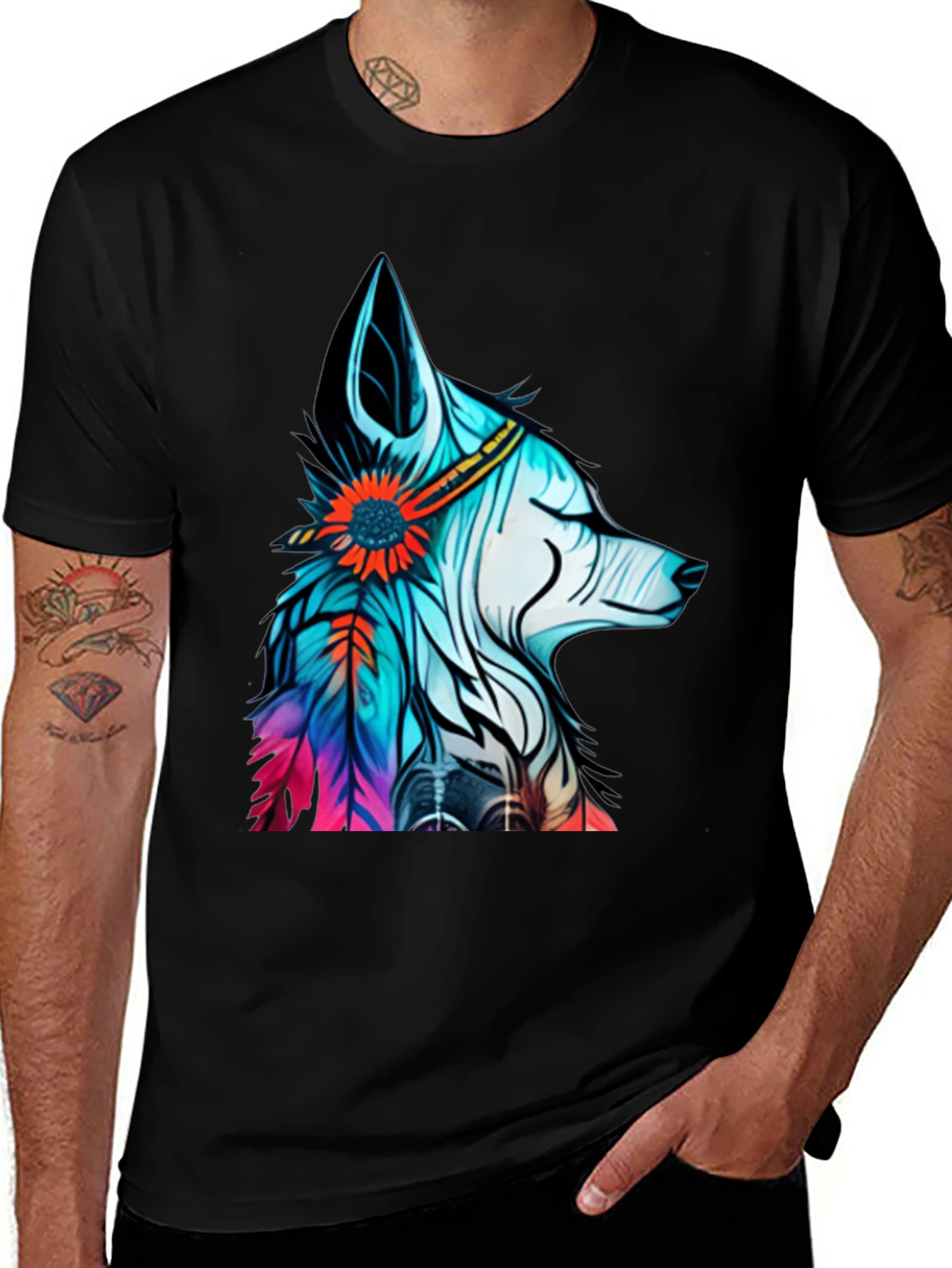 Wolf Dreamcatcher Graphic Tee