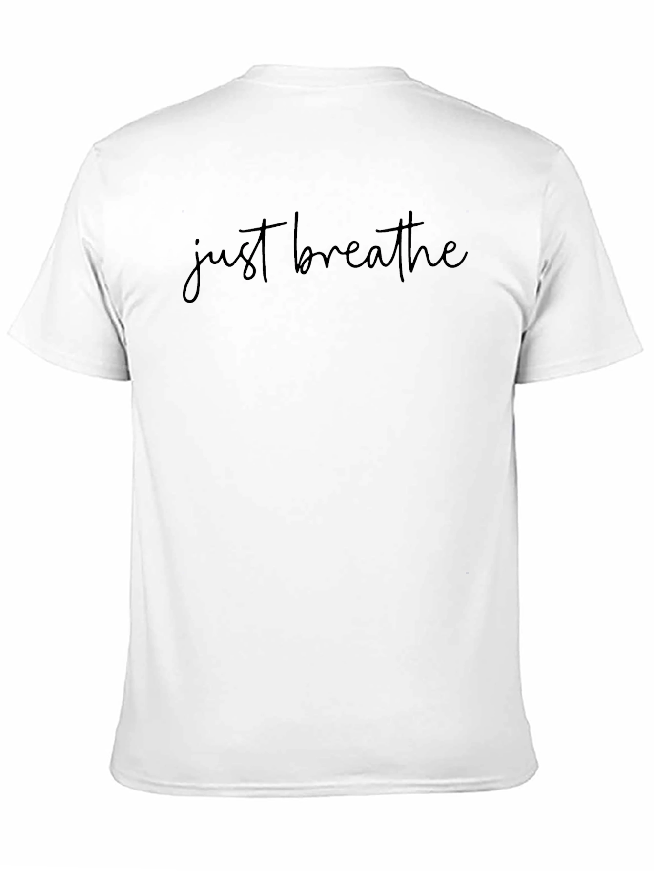 Just Breathe Black Graphic Tee