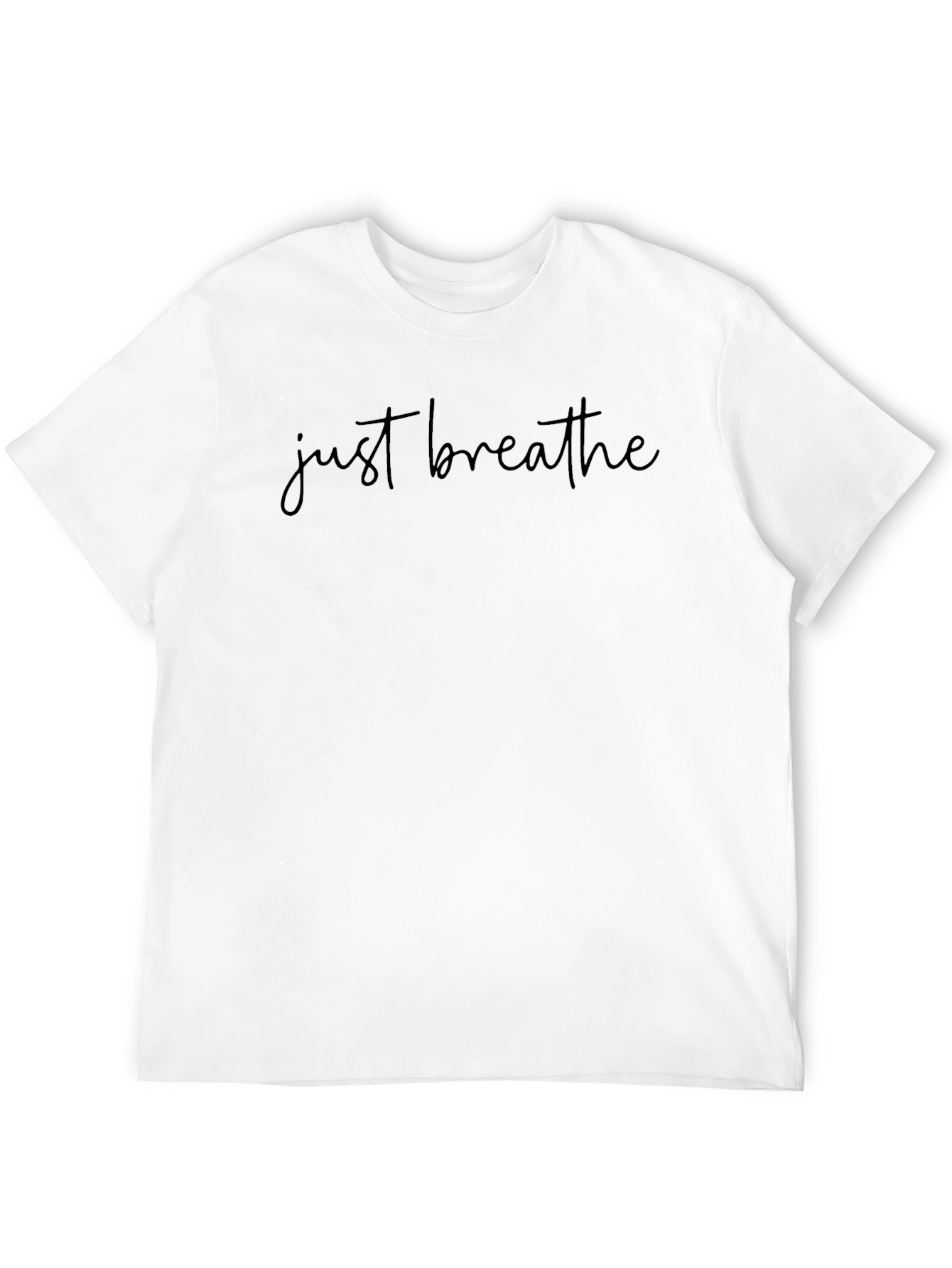 Just Breathe Black Graphic Tee
