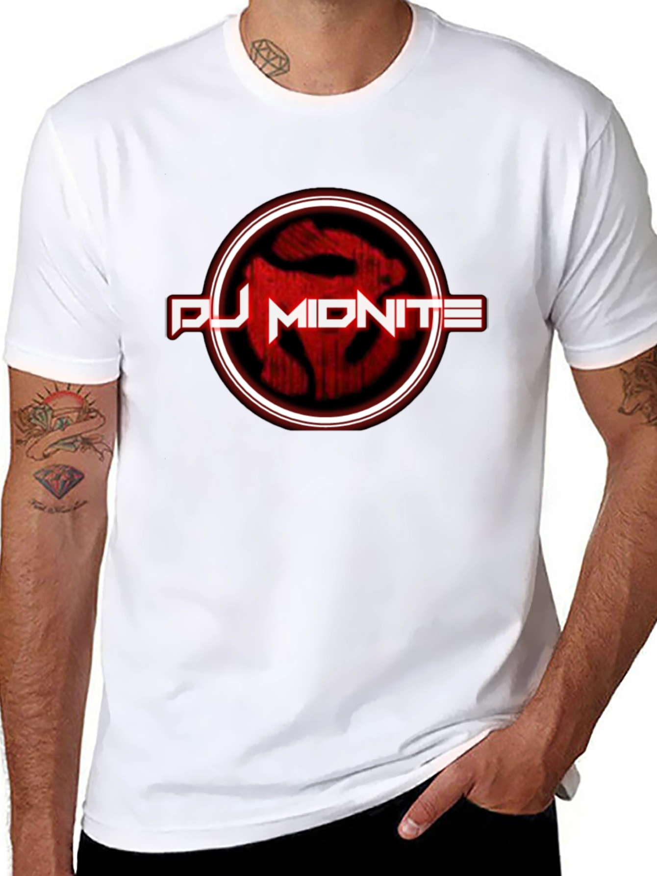 DJ Midnite Black T-Shirt - Cool Graphic Tee