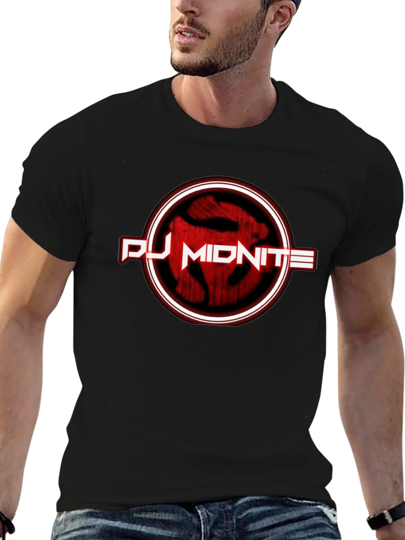DJ Midnite Black T-Shirt - Cool Graphic Tee