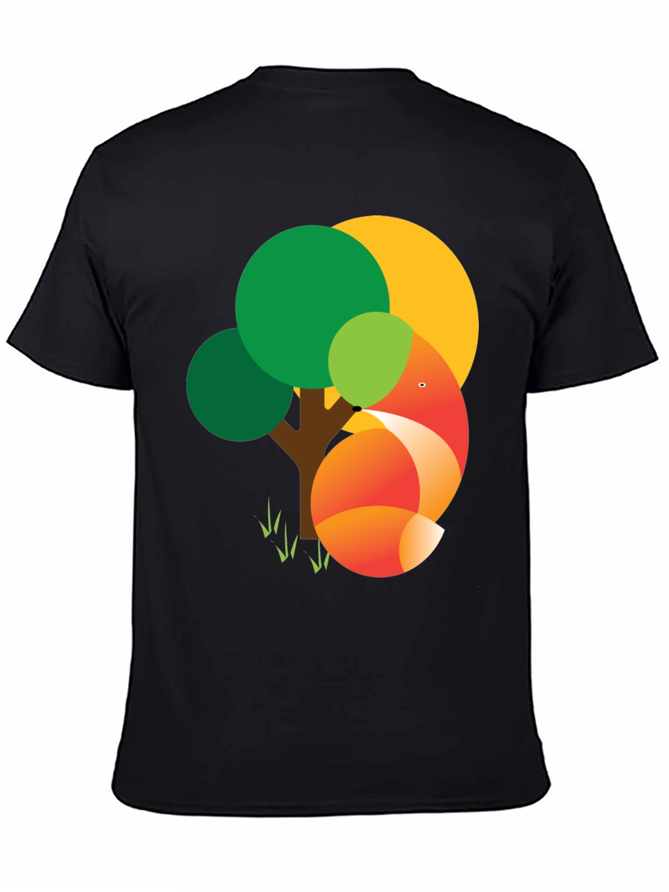 Fox Tree Graphic Tee - Modern Style