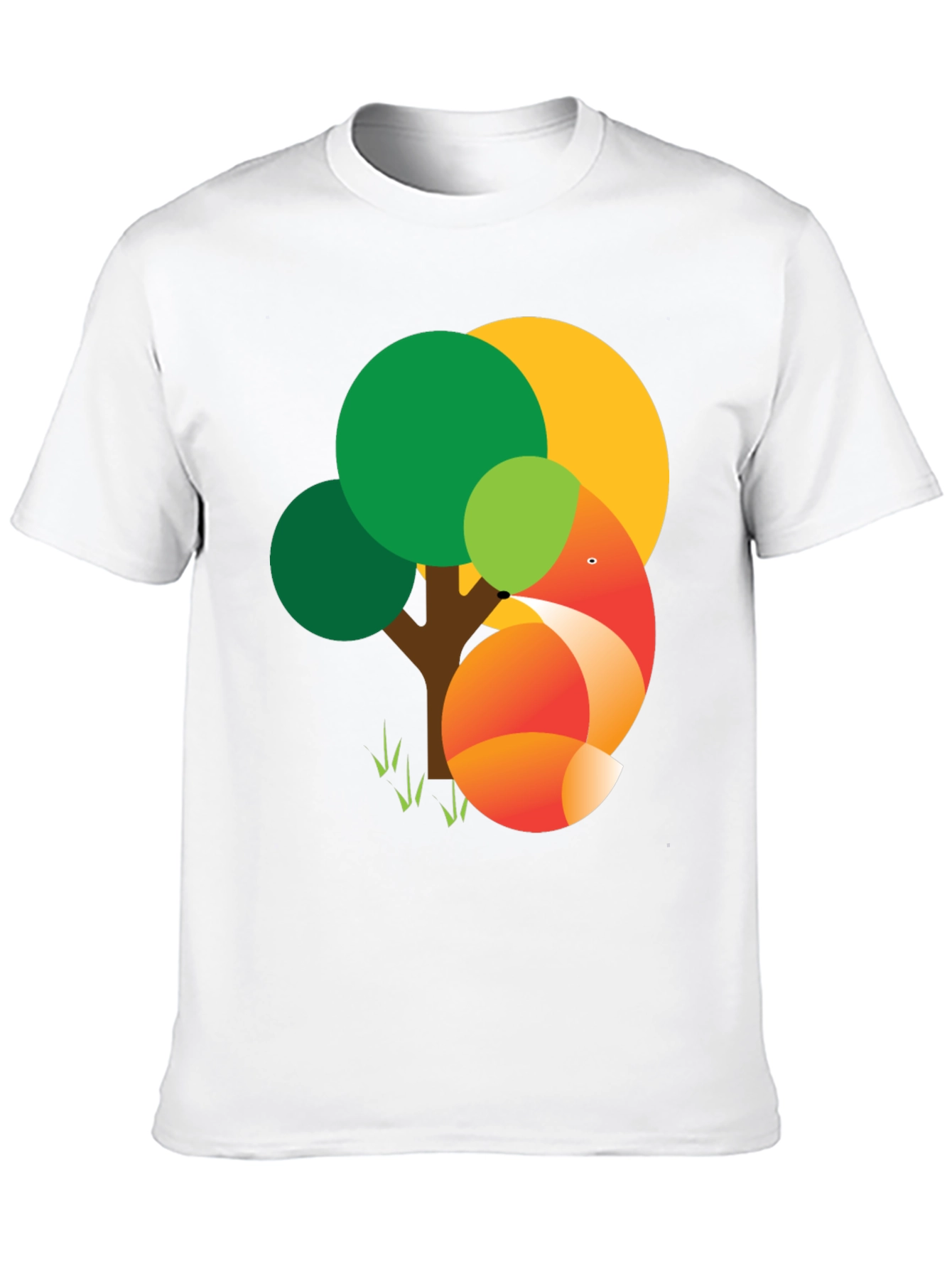 Fox Tree Graphic Tee - Modern Style