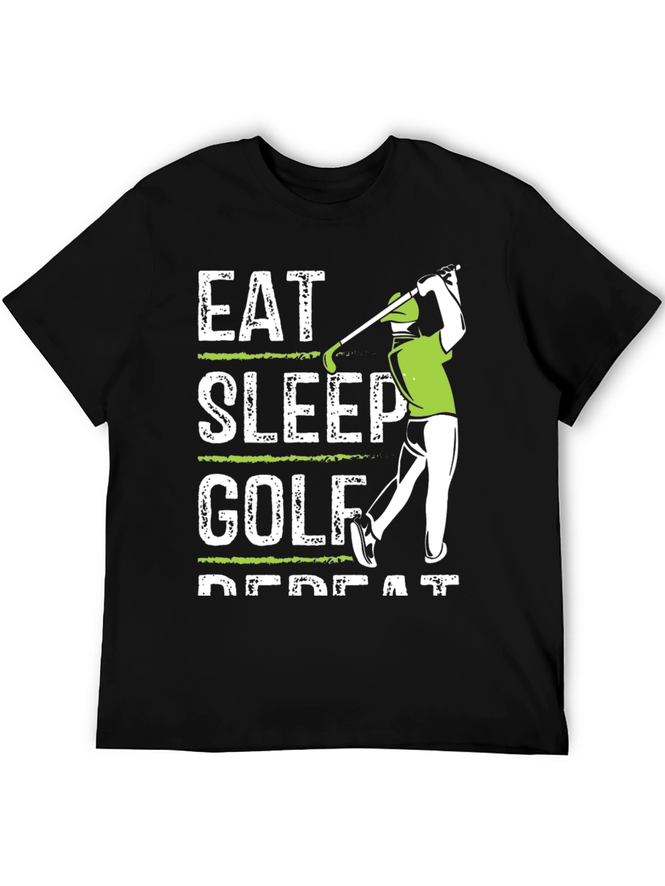 Eat Sleep Golf Repeat Graphic Tee