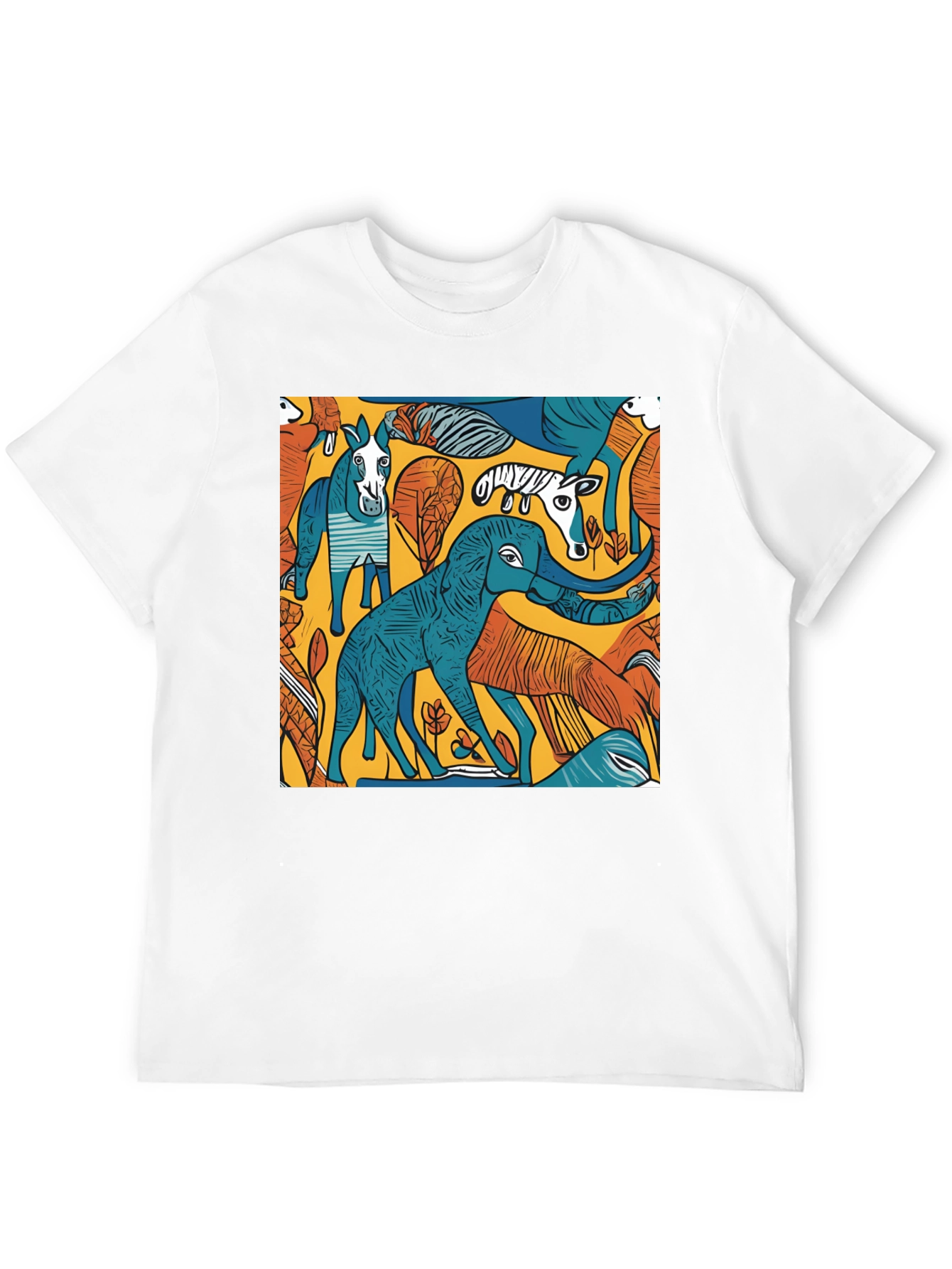 Abstract Animal Print T-Shirt