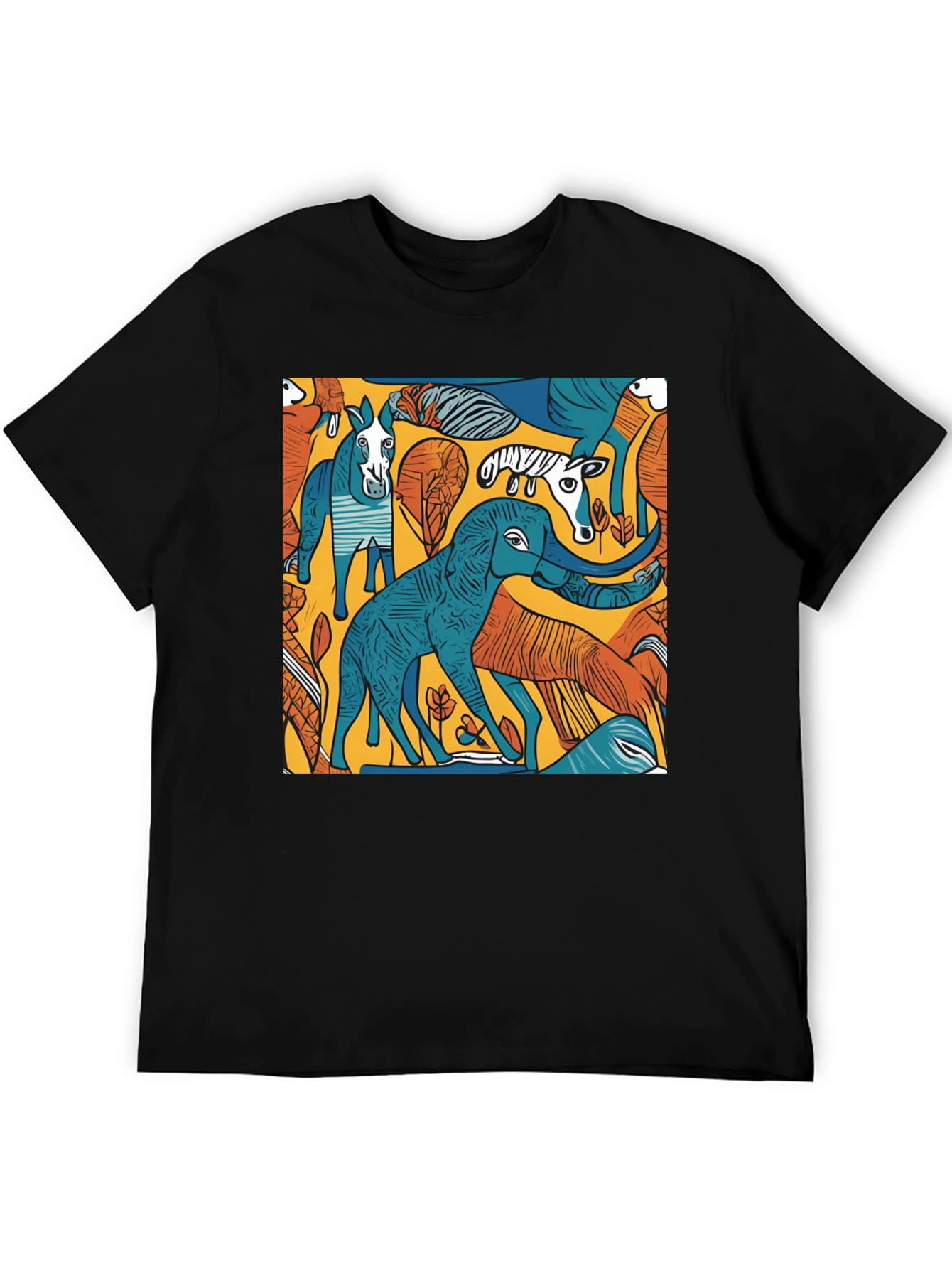 Abstract Animal Print T-Shirt