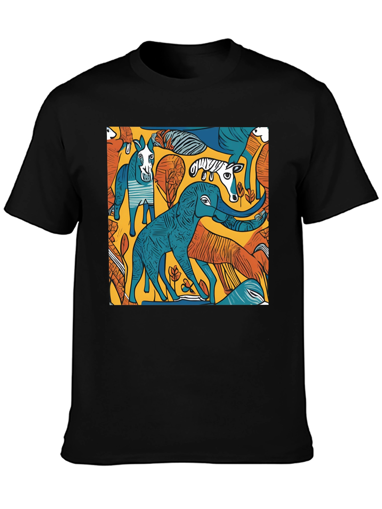 Abstract Animal Print T-Shirt