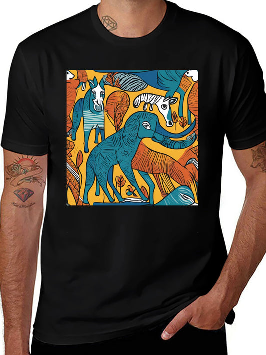 Abstract Animal Print T-Shirt