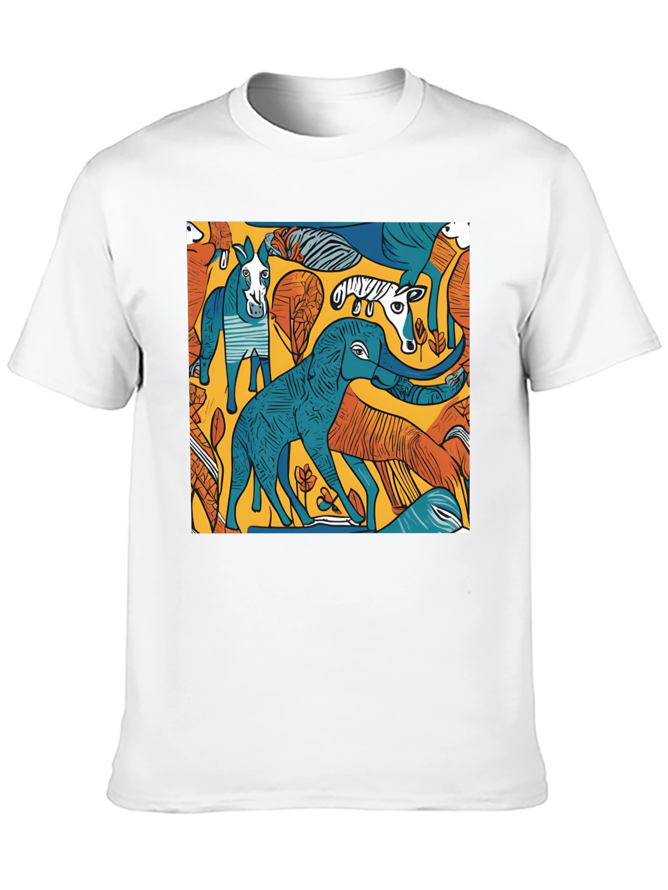 Abstract Animal Print T-Shirt